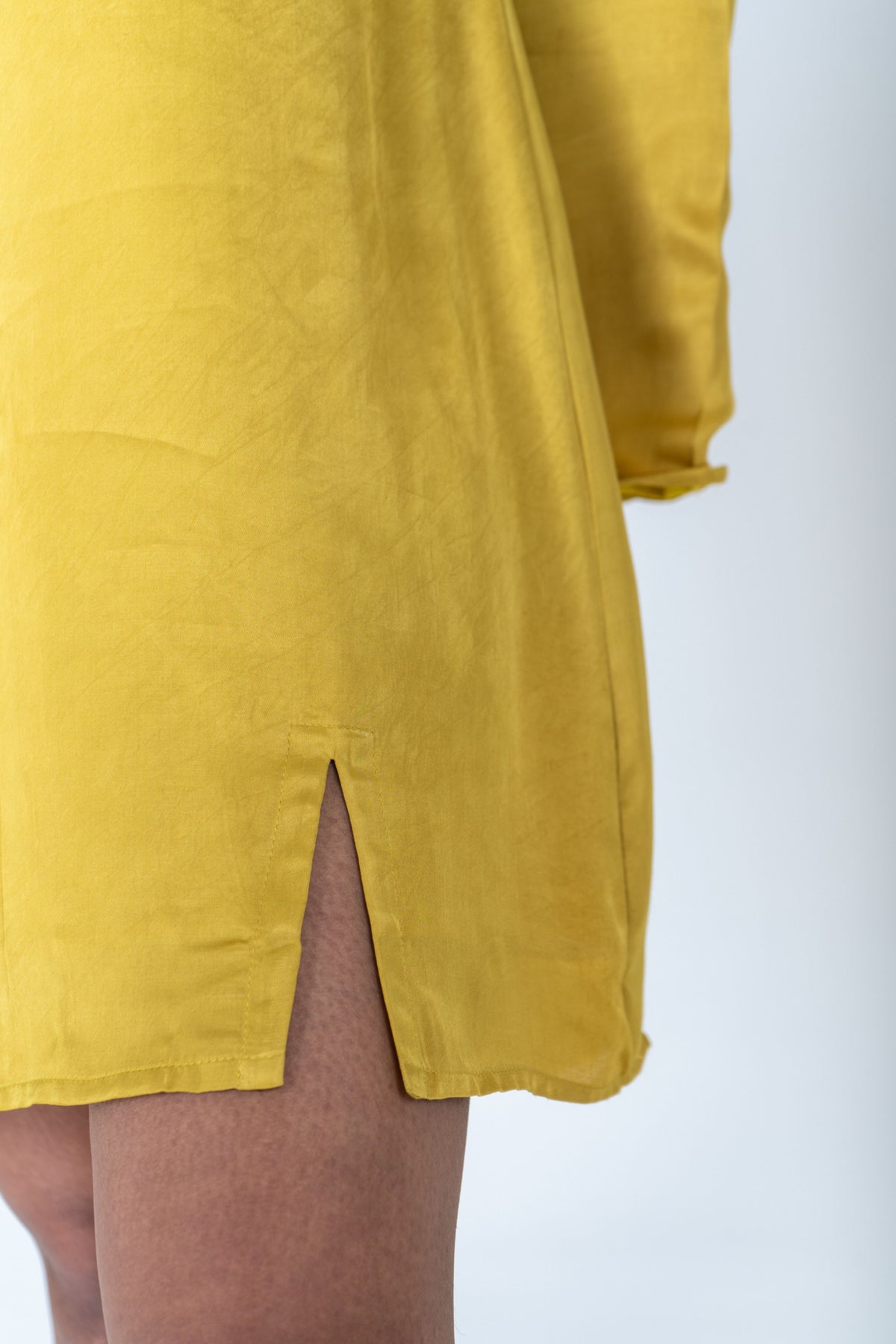 Yellow-Green Short Dress