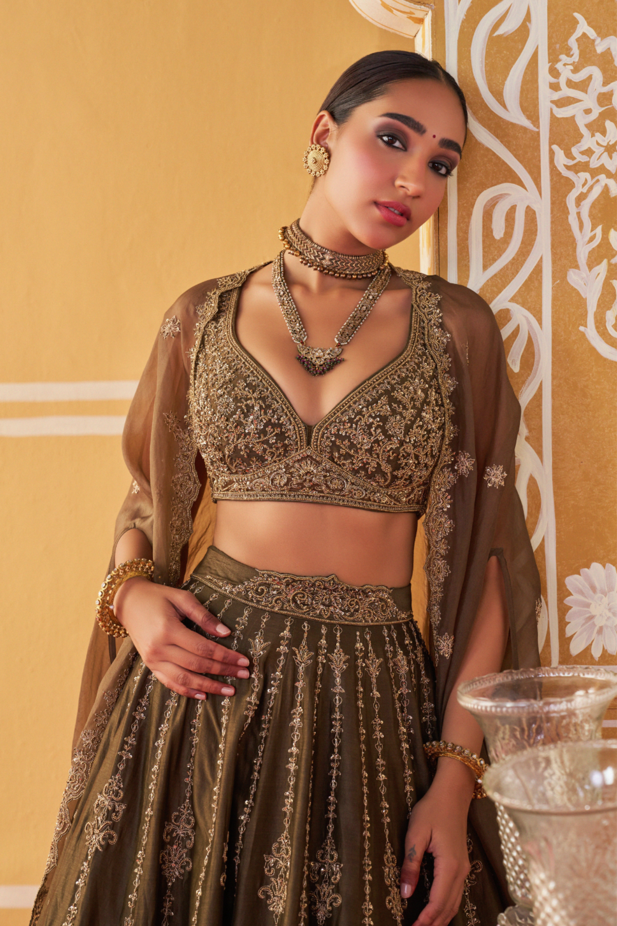 Chanderi Silk Lehenga Set