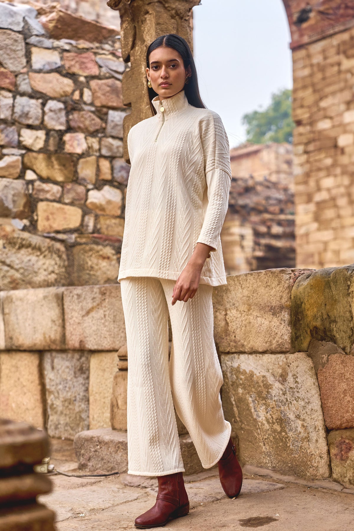 Ivory Knit Co-ord Set