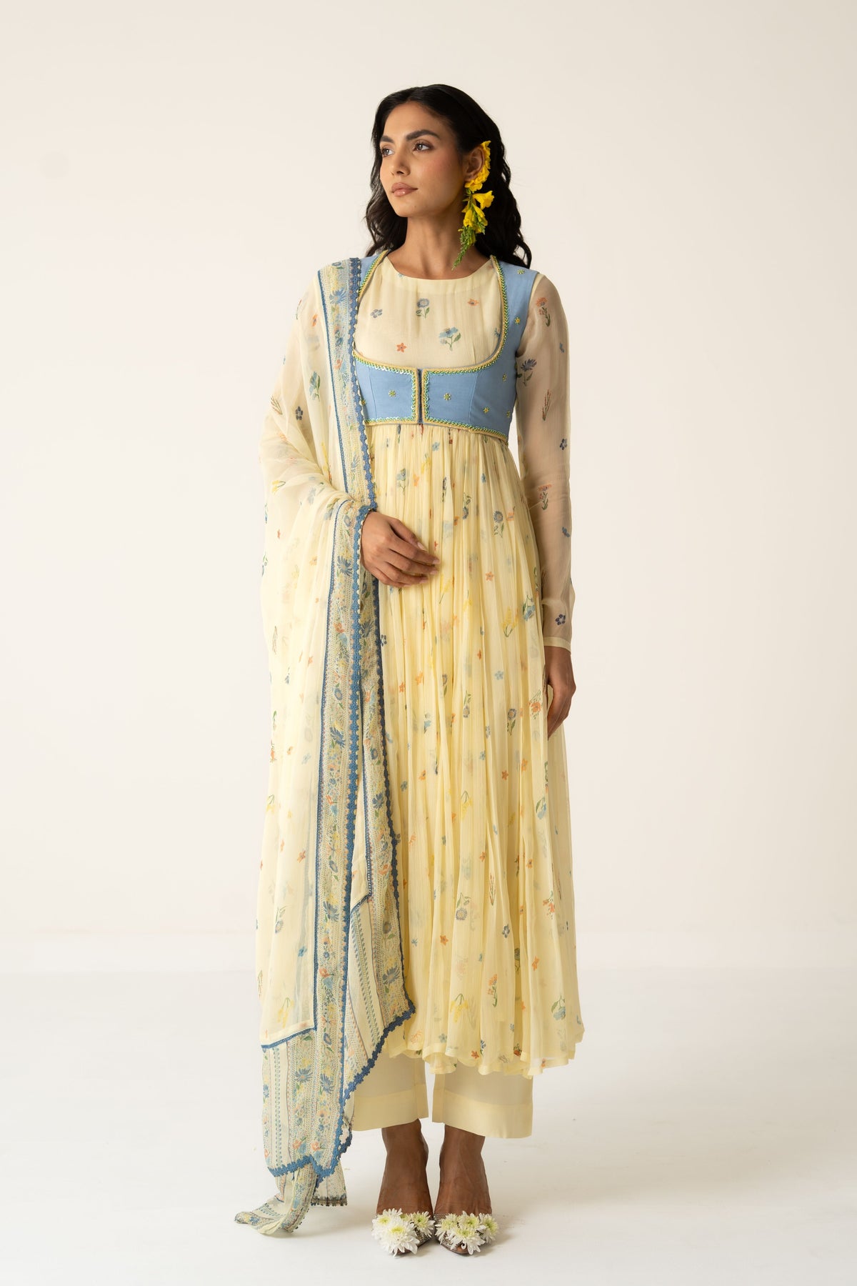 Flora Anarkali Set