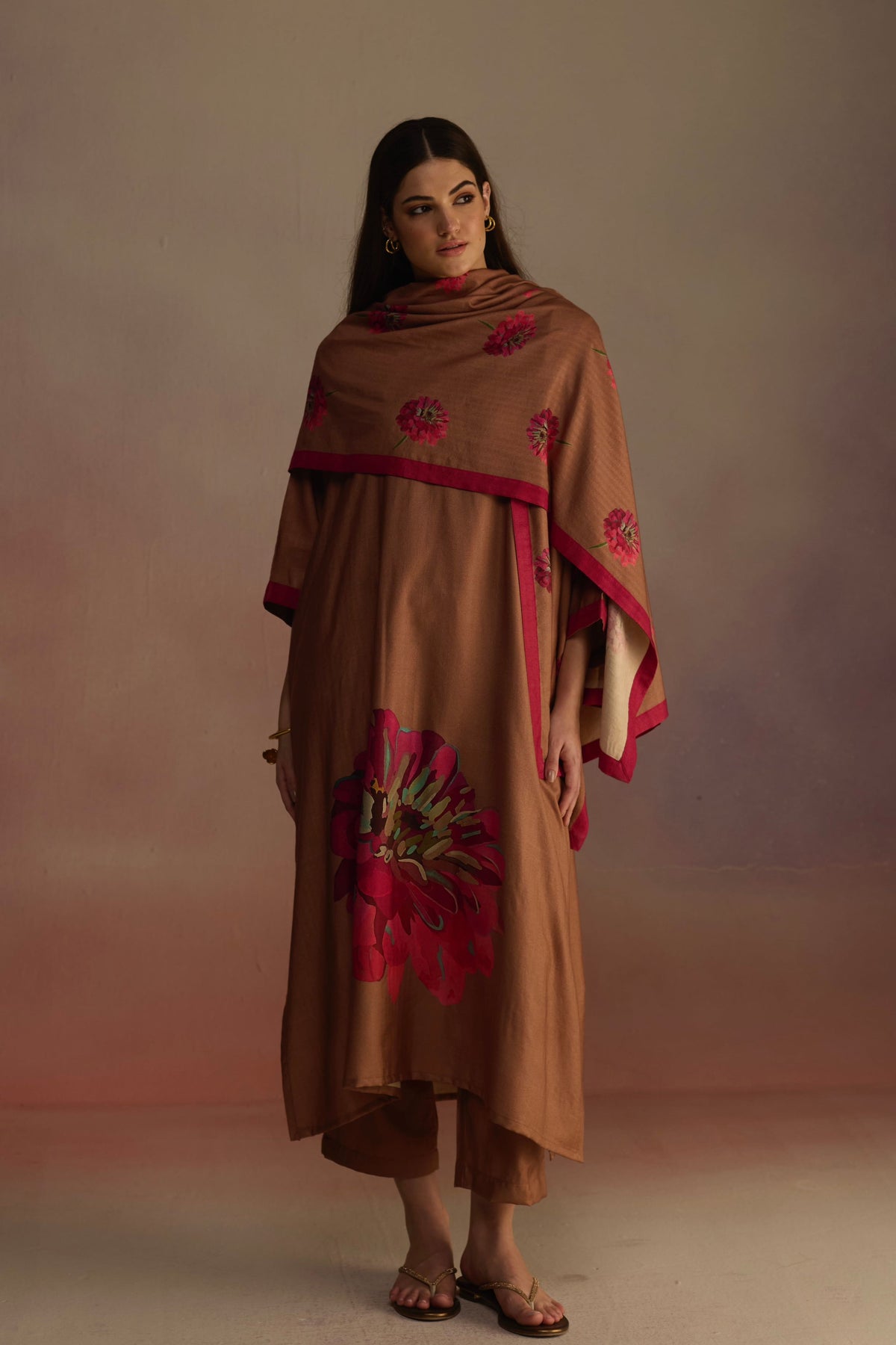Woodapple Brown Stole