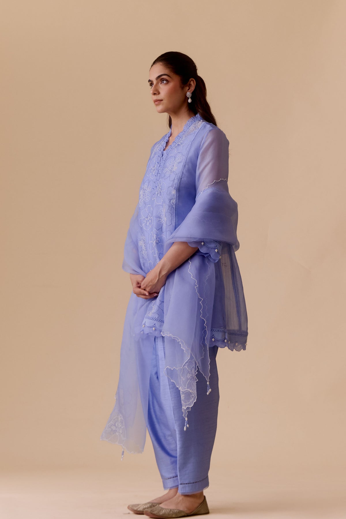 Farida Blue Kurta Set