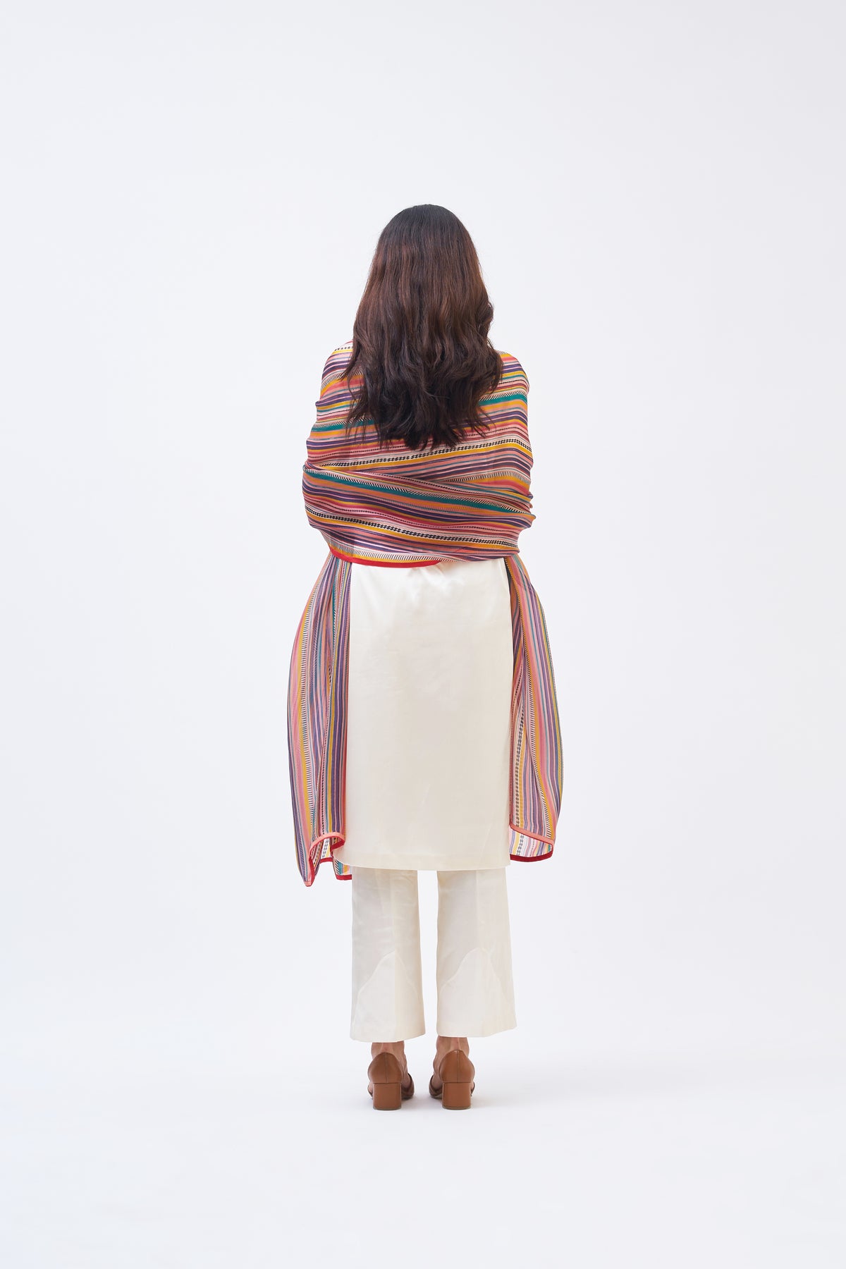 Charley Stripe Technicolour Dupatta