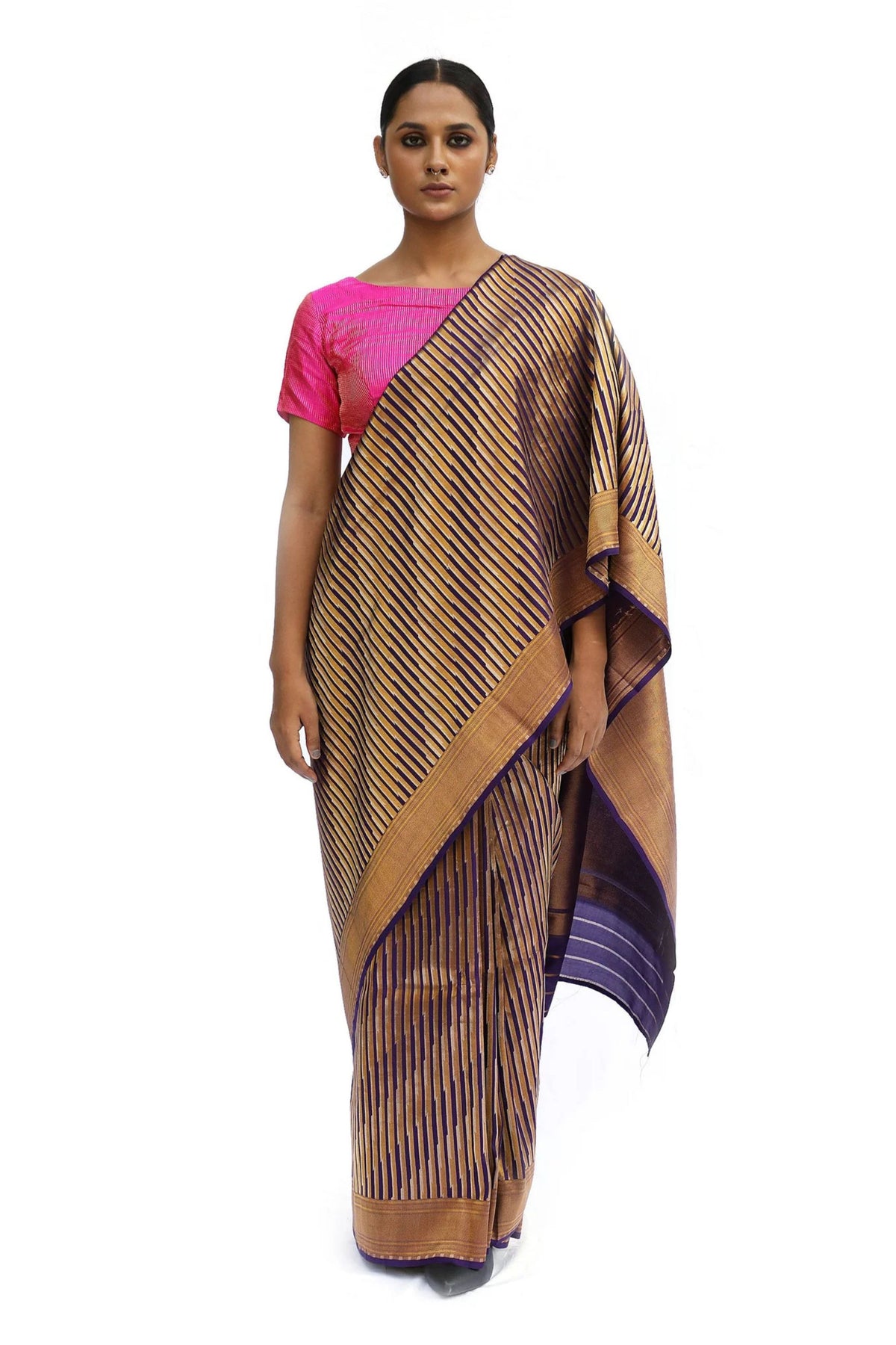 Copper Brown Saree