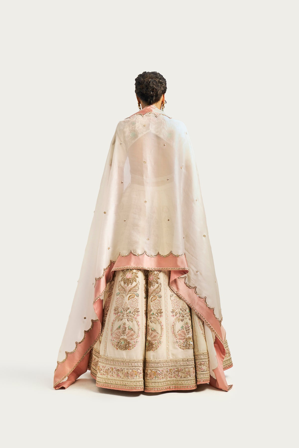 Rumy ivory lehenga set