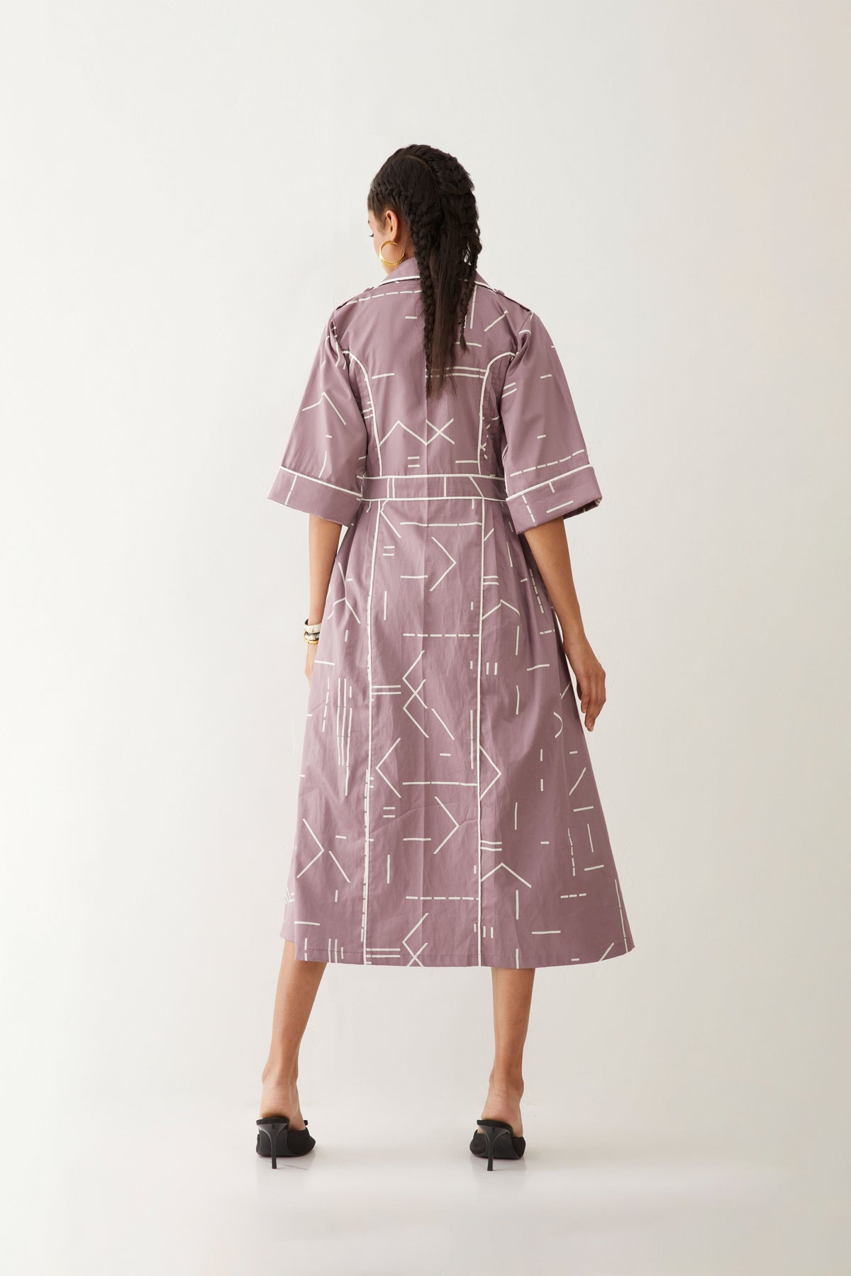 Amelia Dress In Contra Print