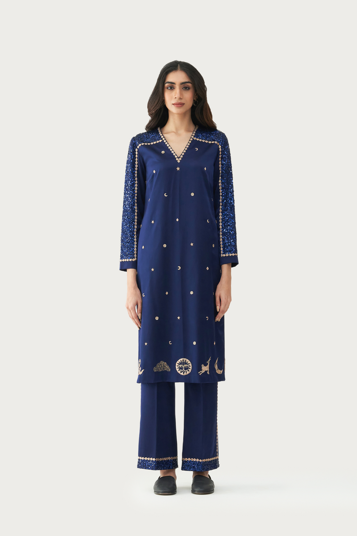 Cosmic Sapphire kurta pant set