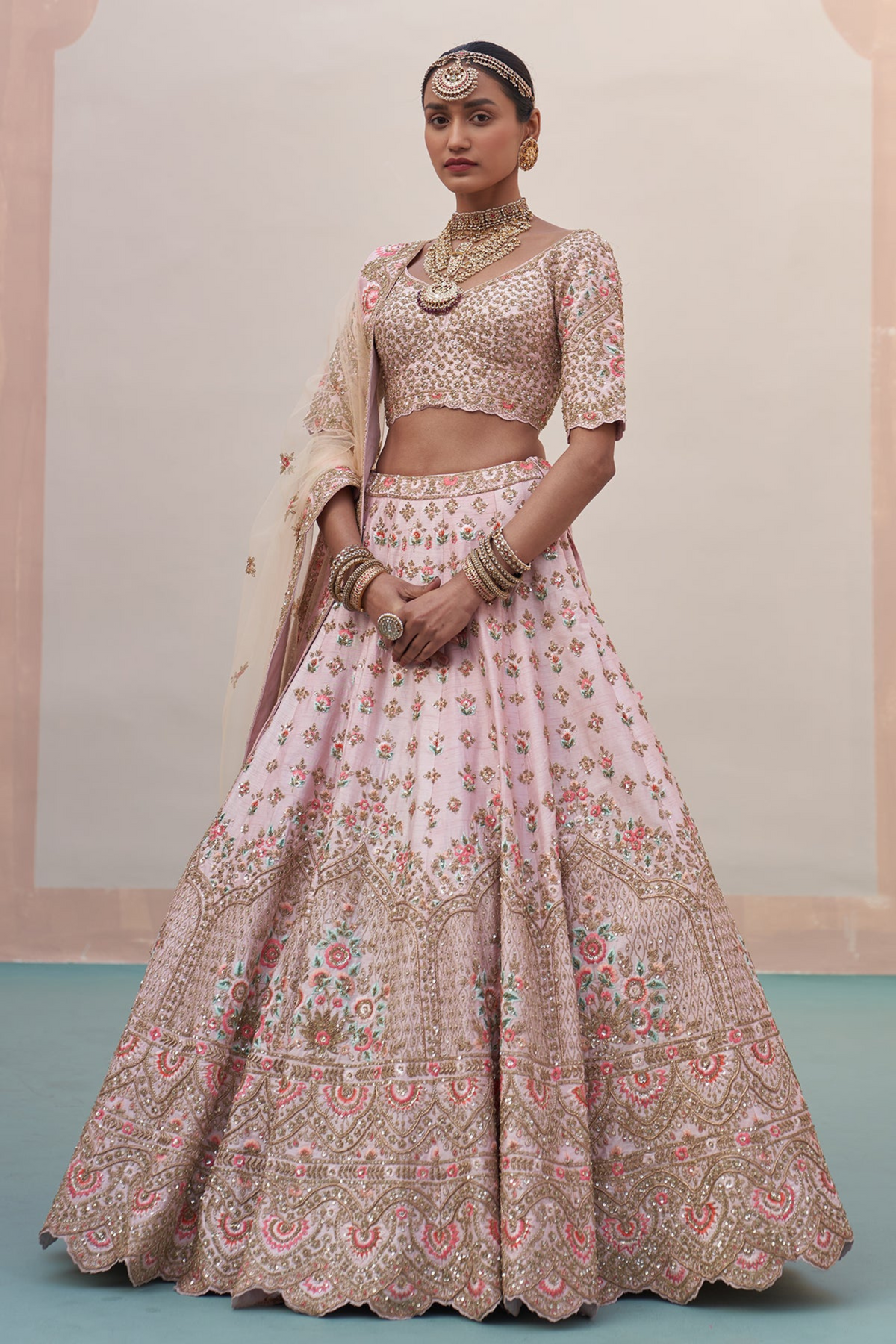 Blush Pink Lehenga Set