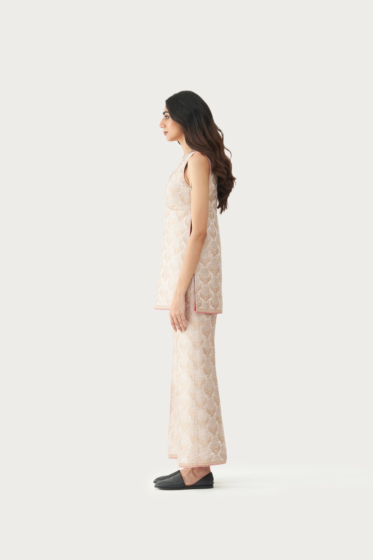 Pale earth kurta pant set