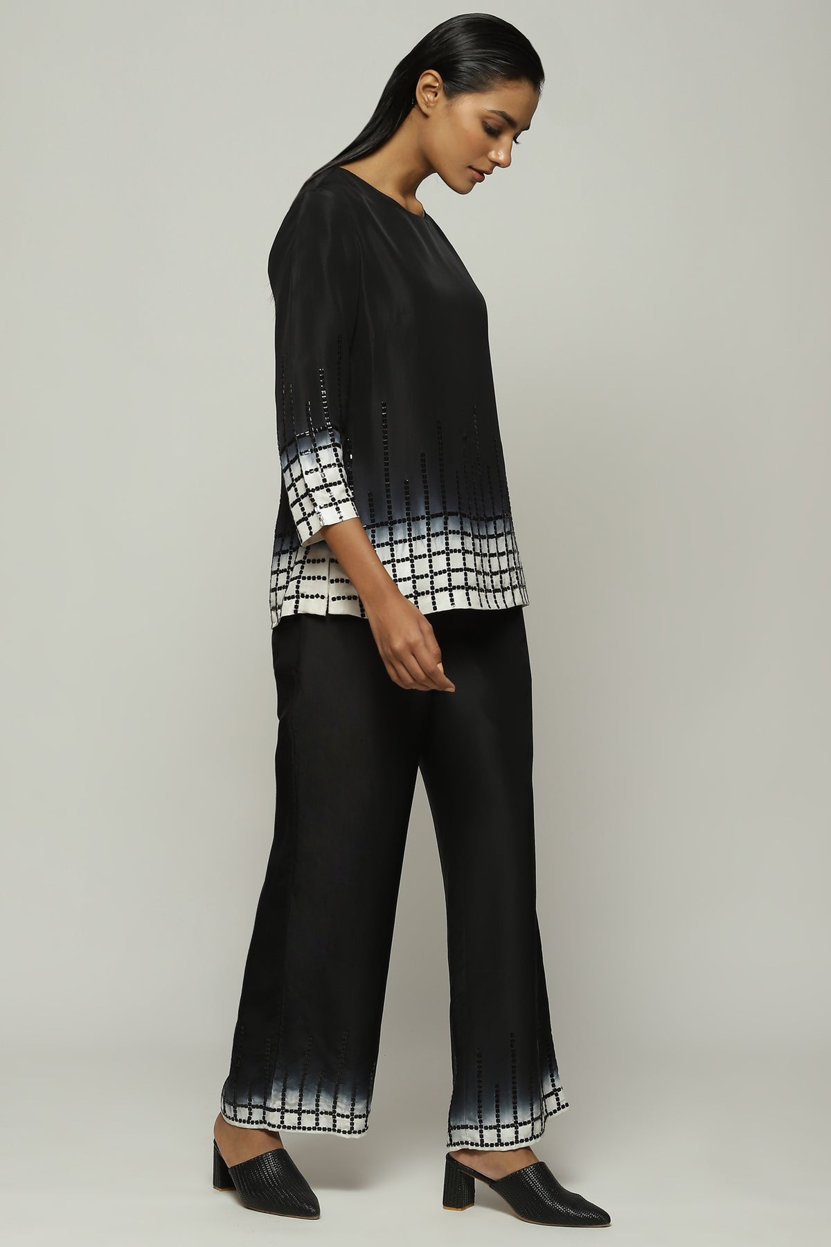Checks Sequins Tunic