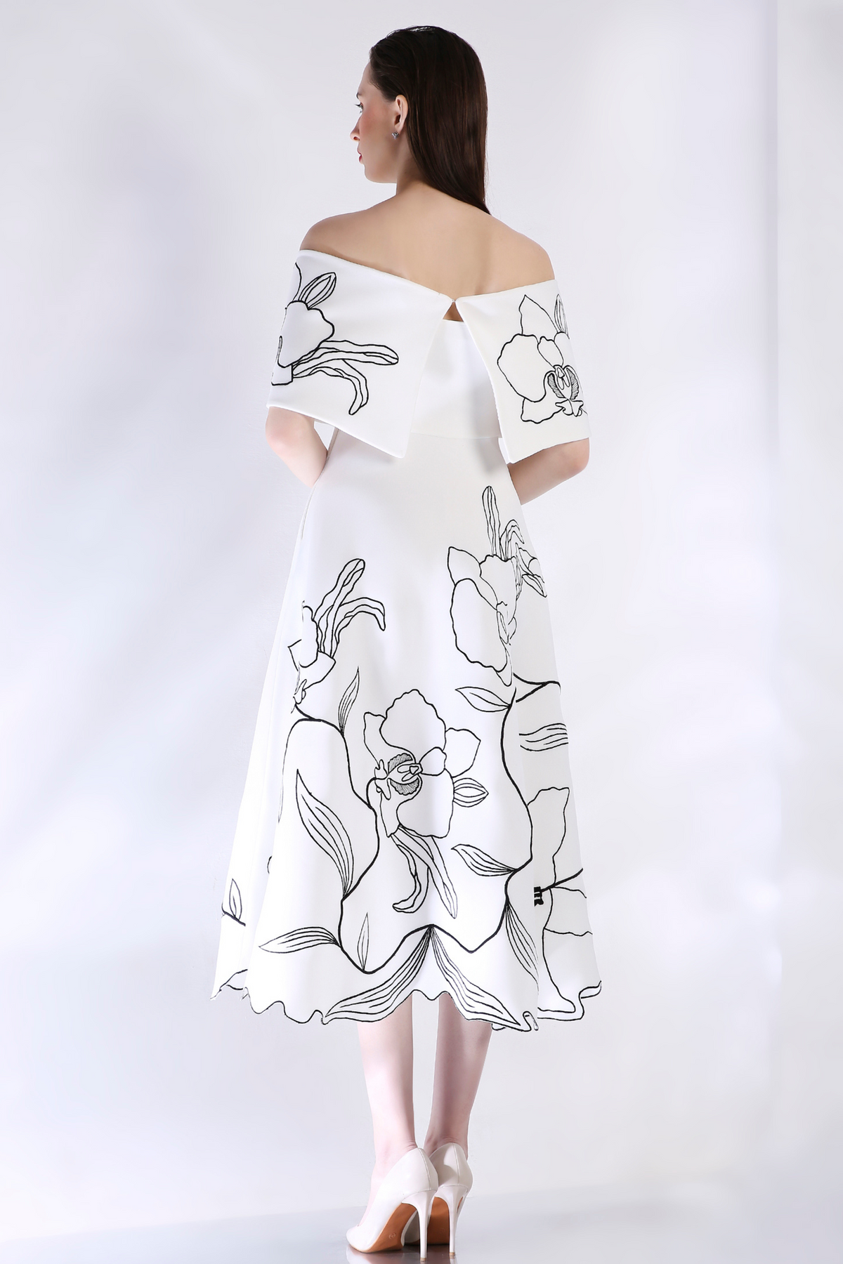 White Embroidered Dress