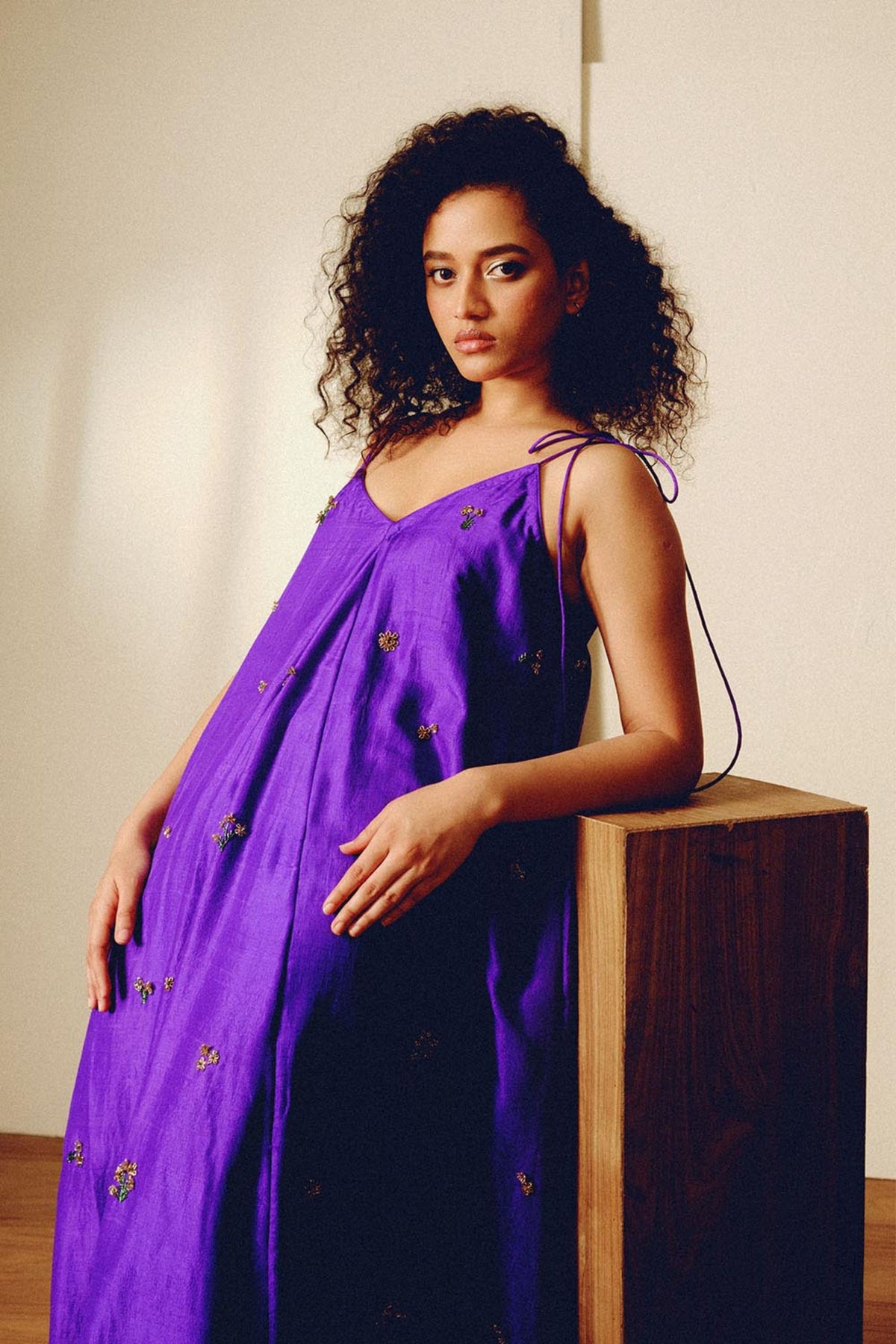 Plume Purple Dress