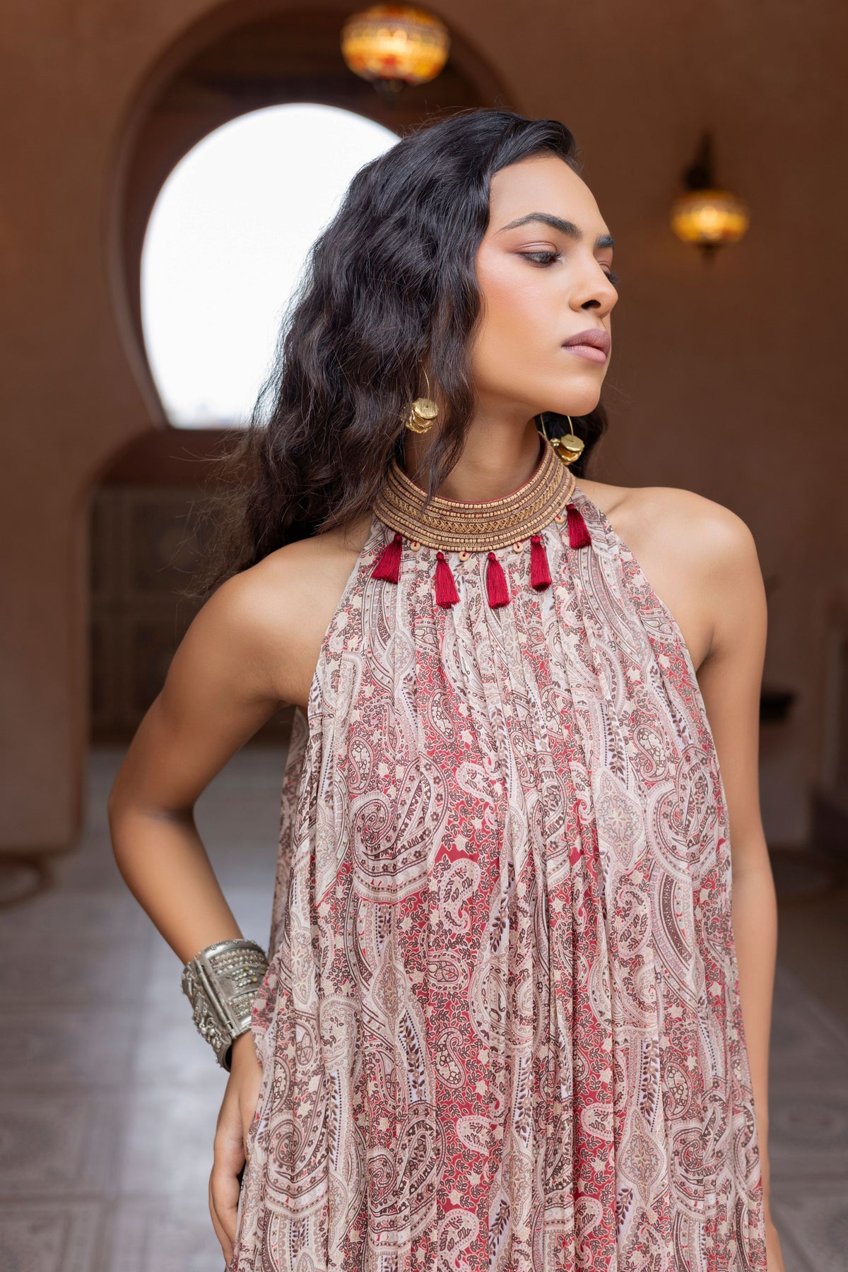 Halter Neck Maxi Dress