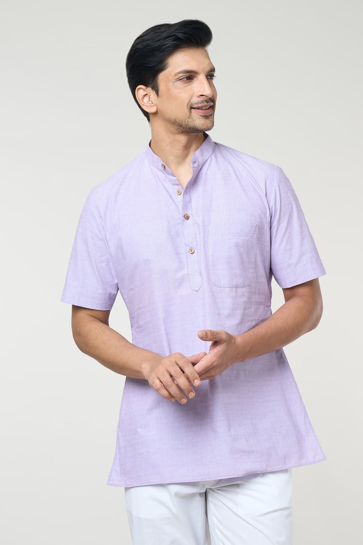 Lilac Pastel Shirt Set