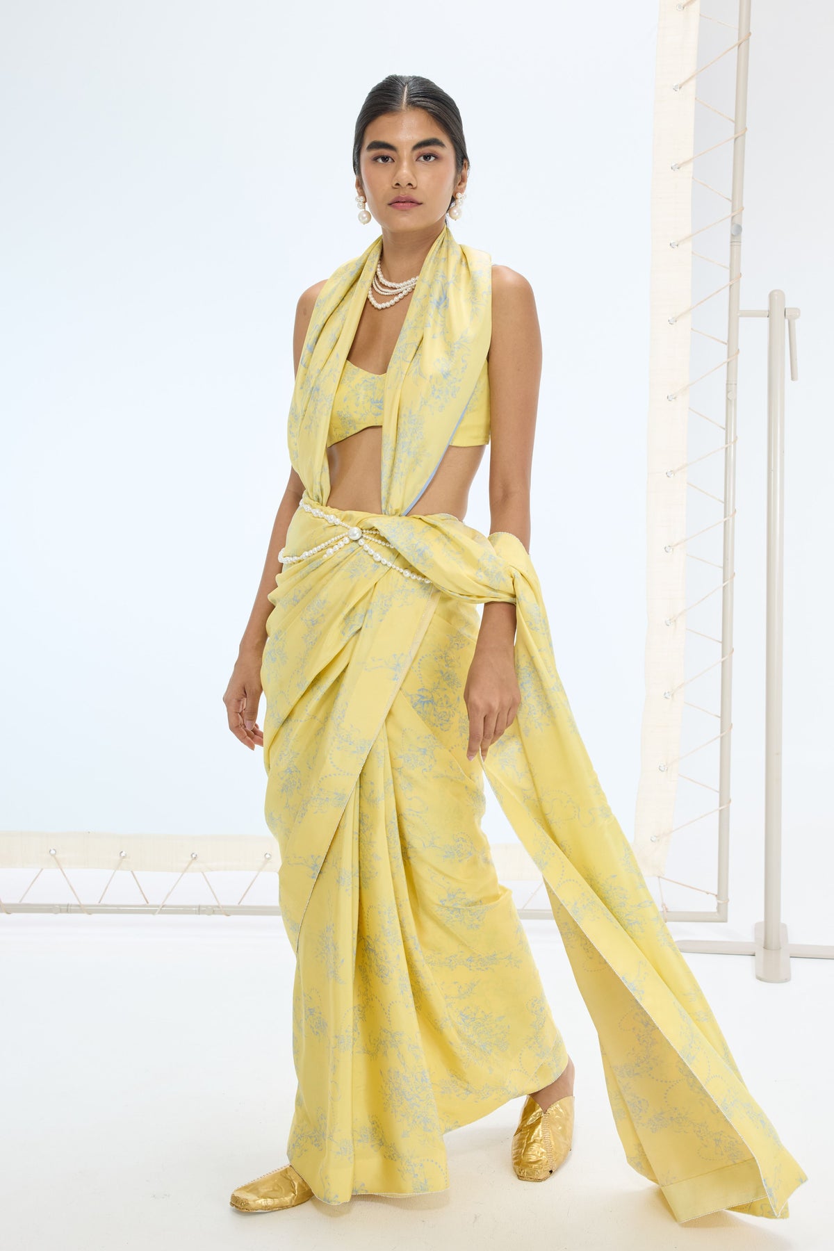 The Rio Saree in Yellow
