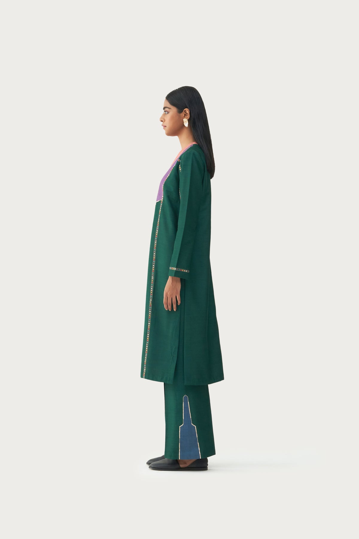 Amara olive kurta pant set