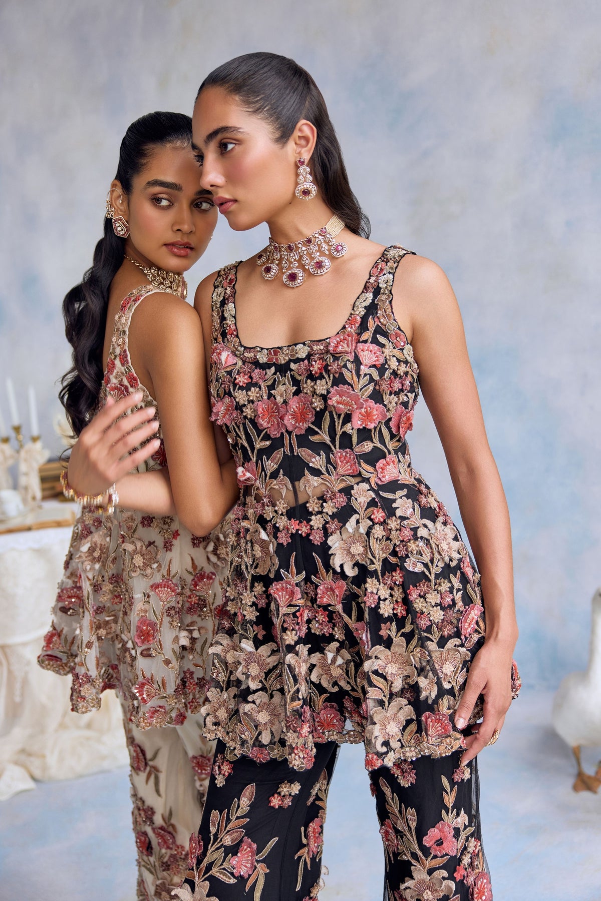 Nayra Peplum Sharara Set