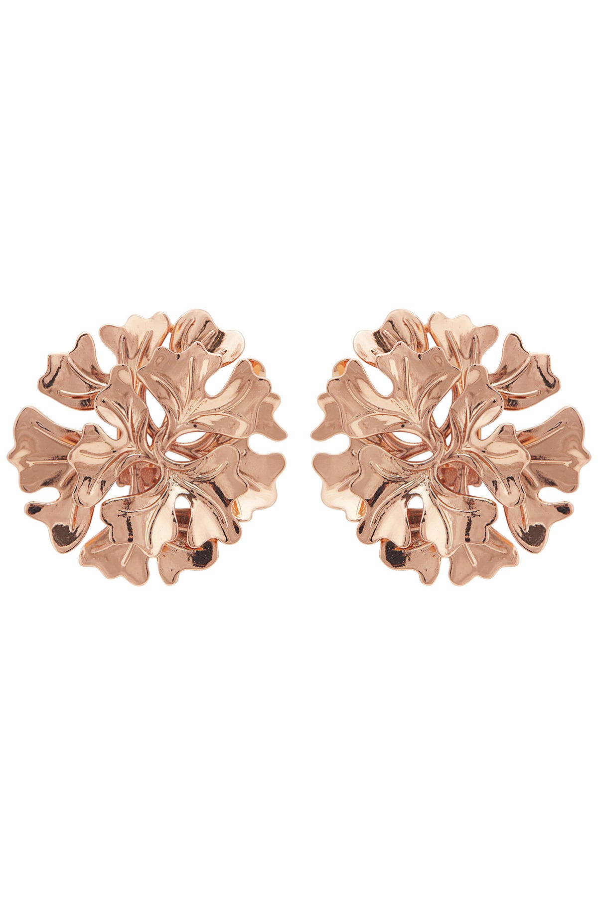 Rose gold bellis earrings