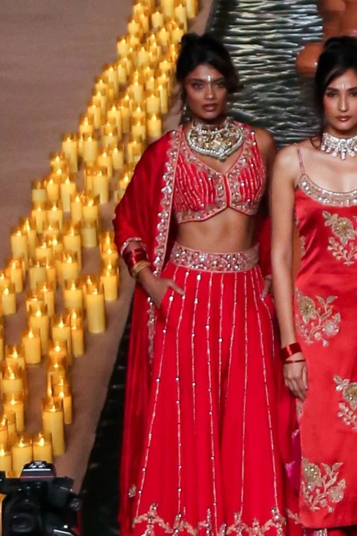 Surkh Laal Sharara Set