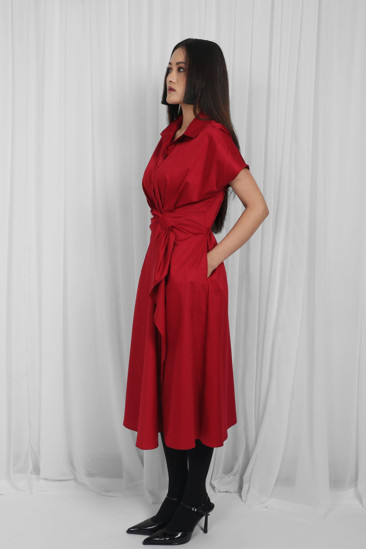 Red Wrap Dress
