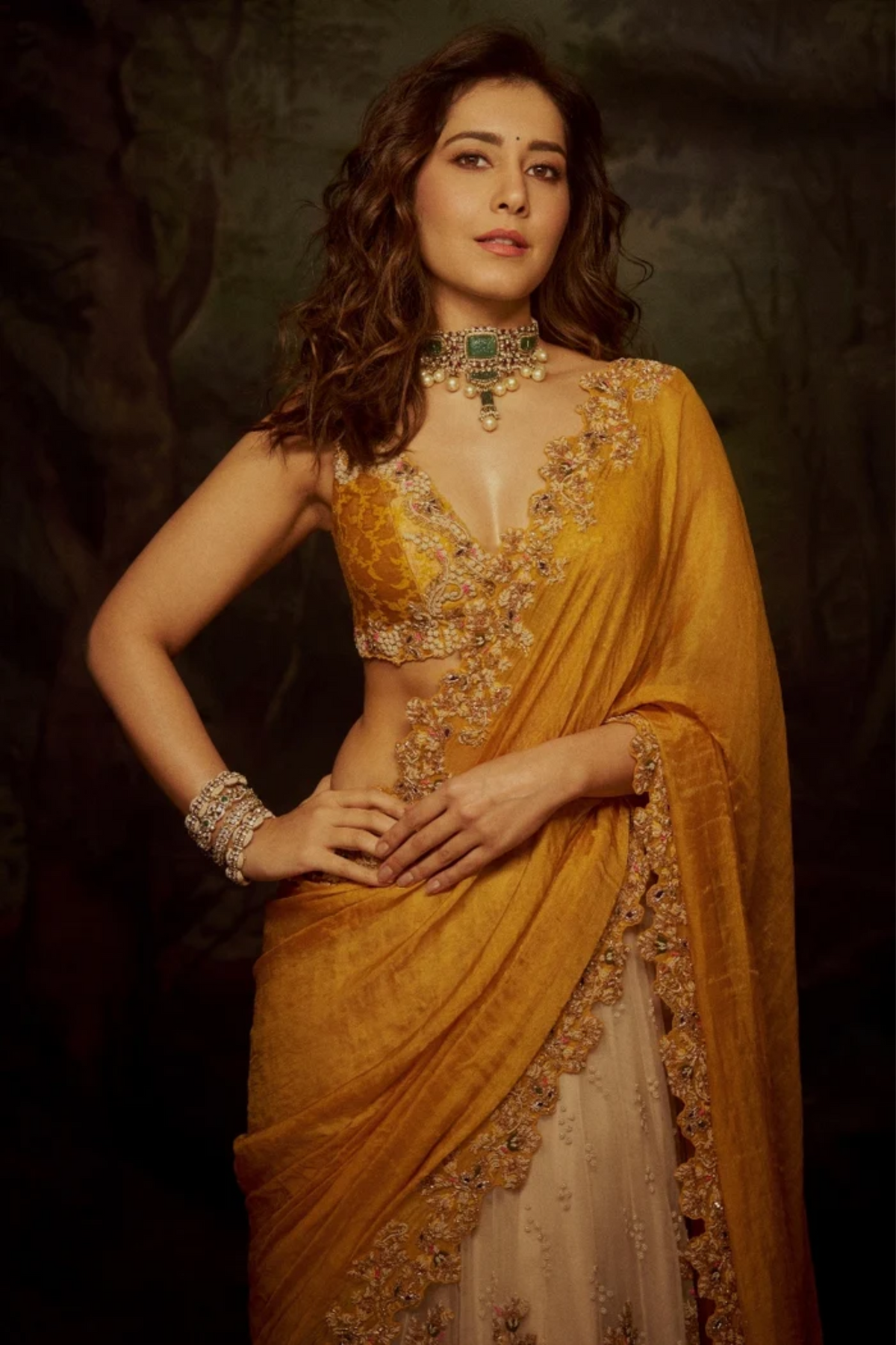 Amaltas Kalidaar Saree Set