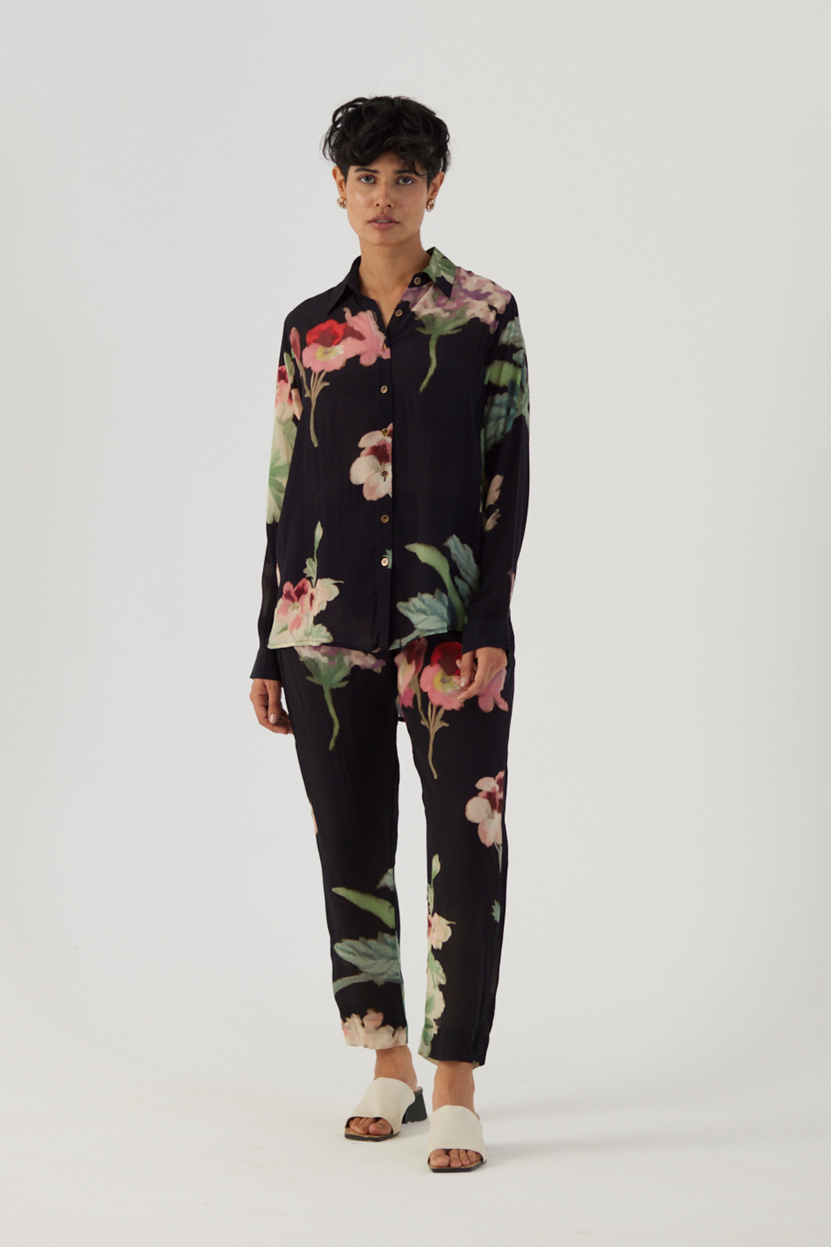 Juliet Black Crepe Co-Ord Set
