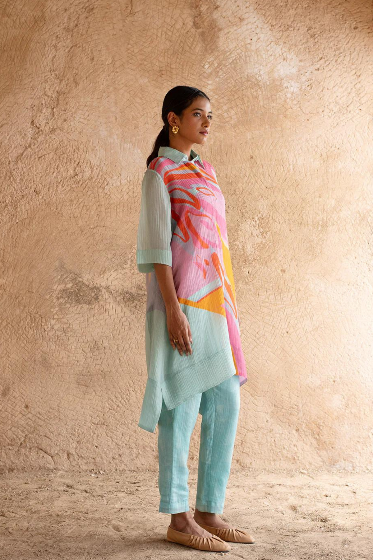 Aqua Blue Kurta Set