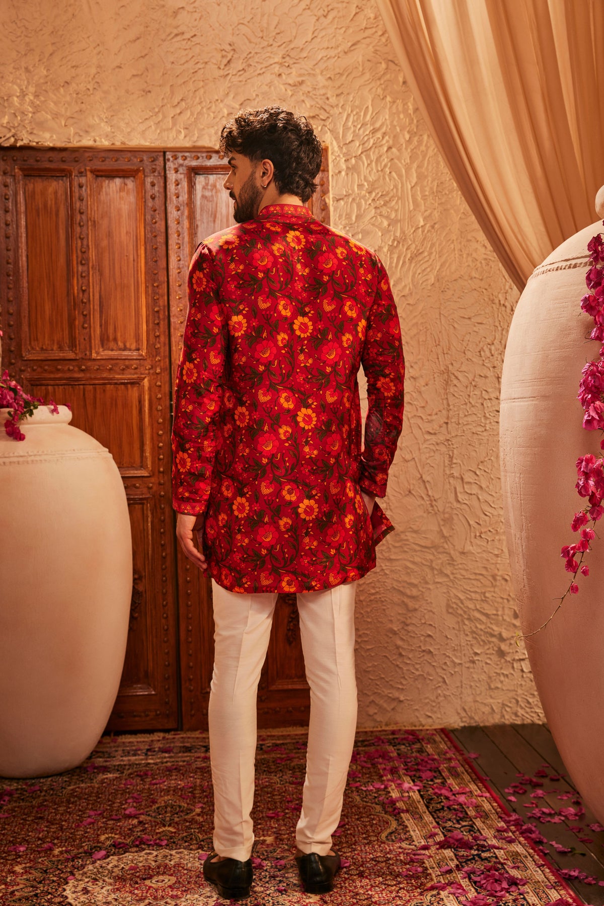Noe Printed Mens Kurta