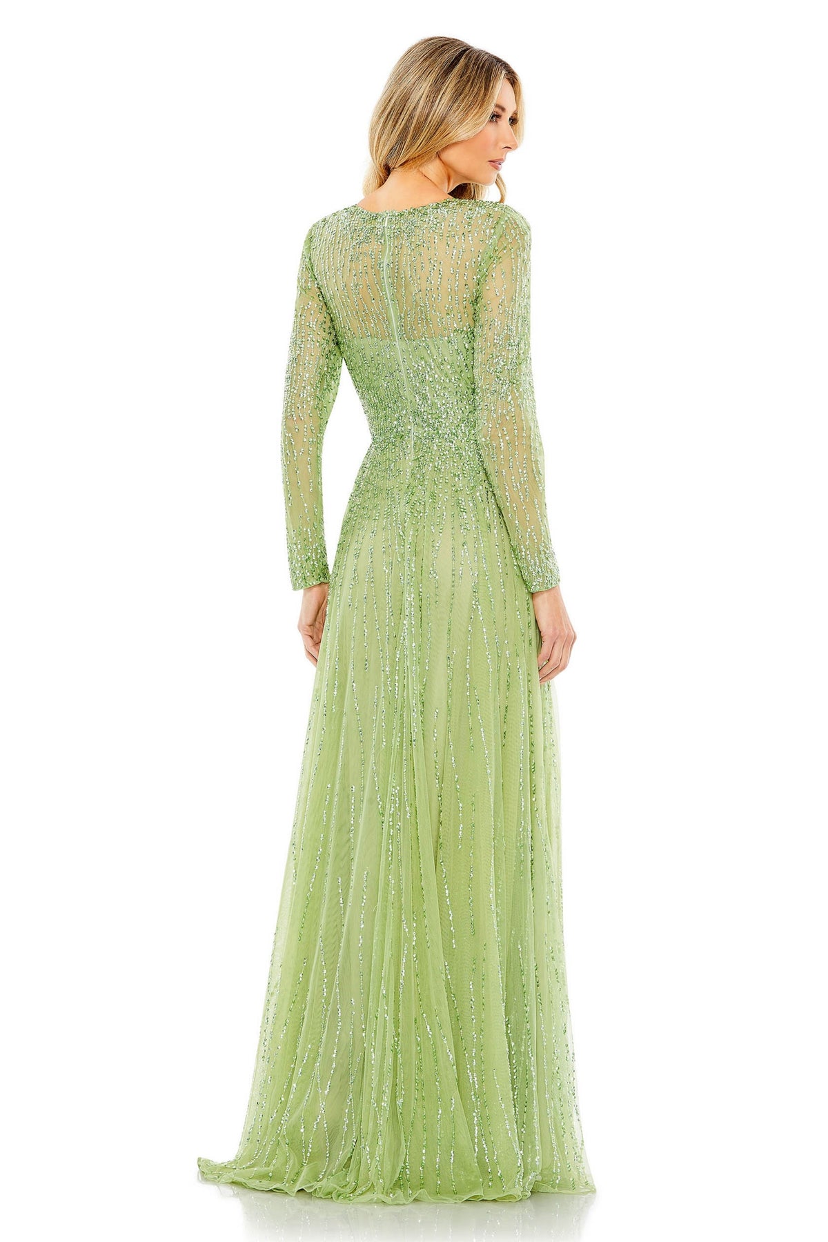 Long Sequin Sage Gown