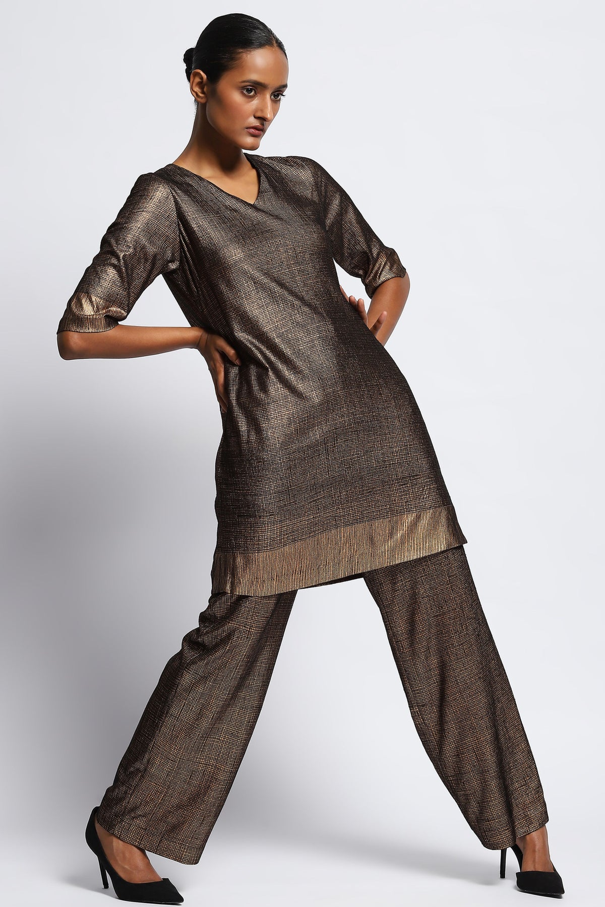 Foil Aari Dress