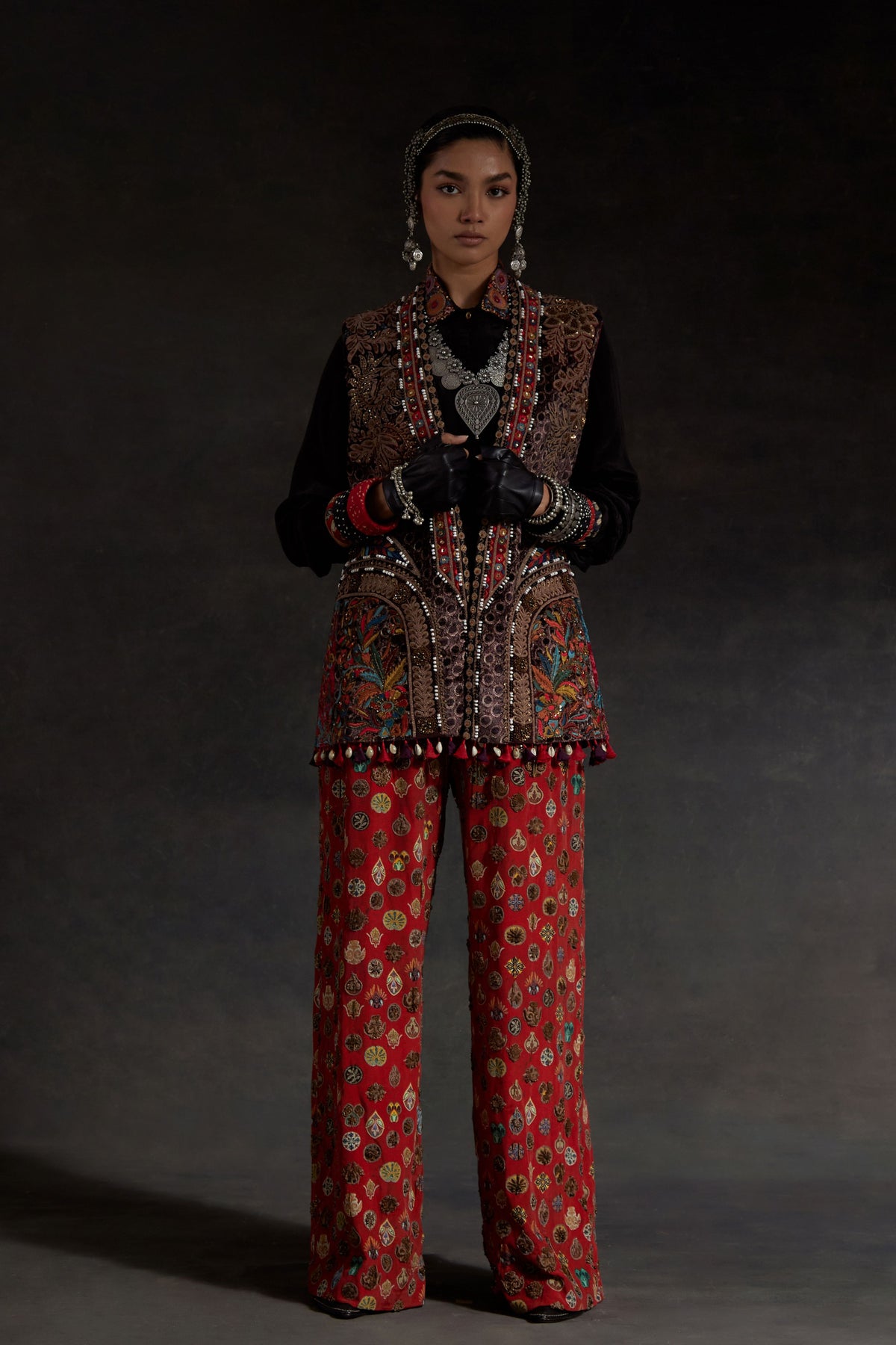 Ruhi Multicolor Jacket Set