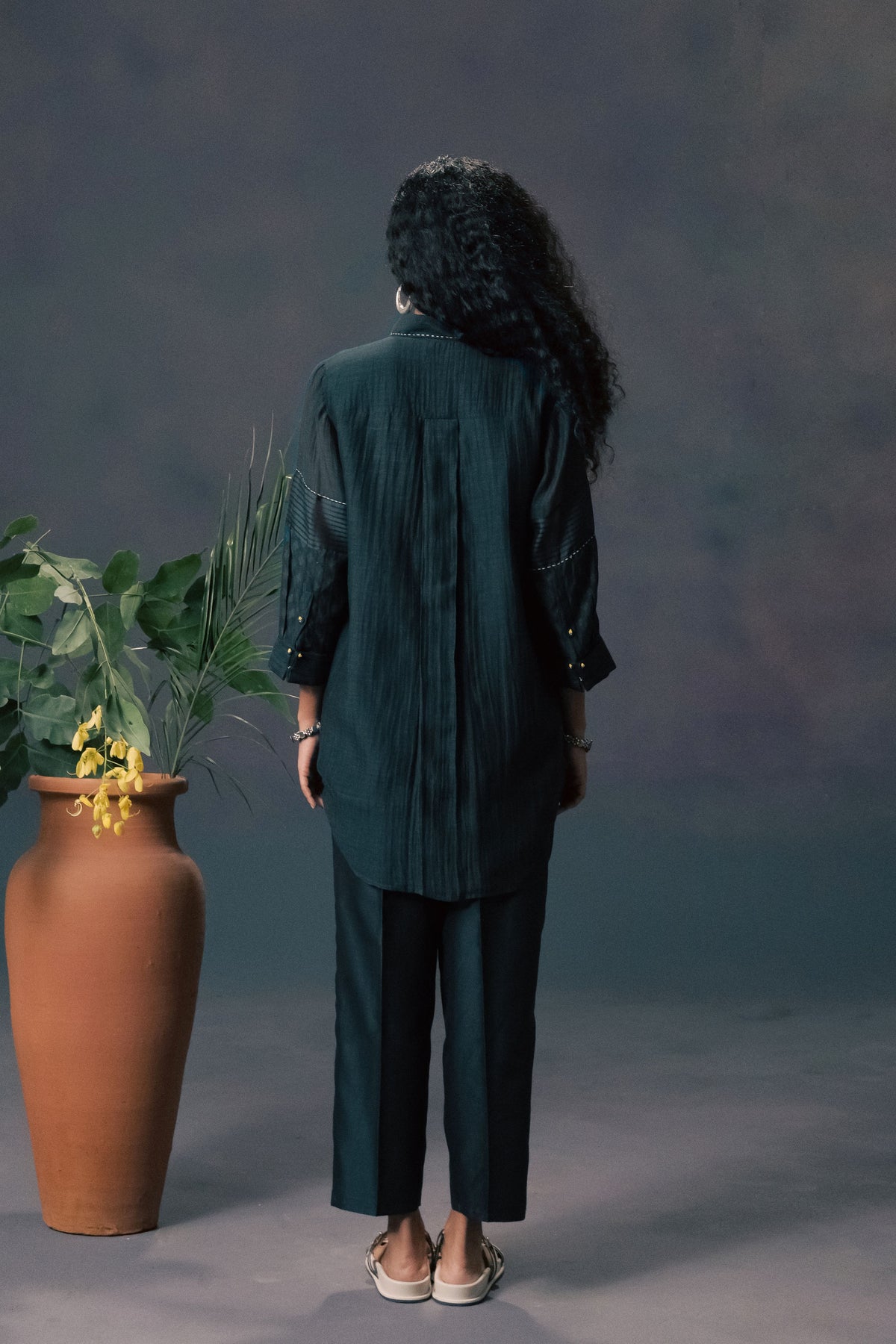Mulberry Chanderi Co-ord Set