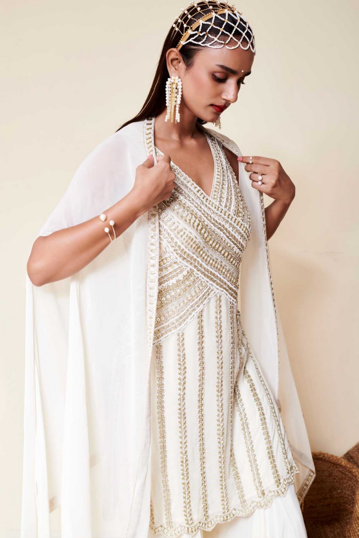 Ivory Sharara Set