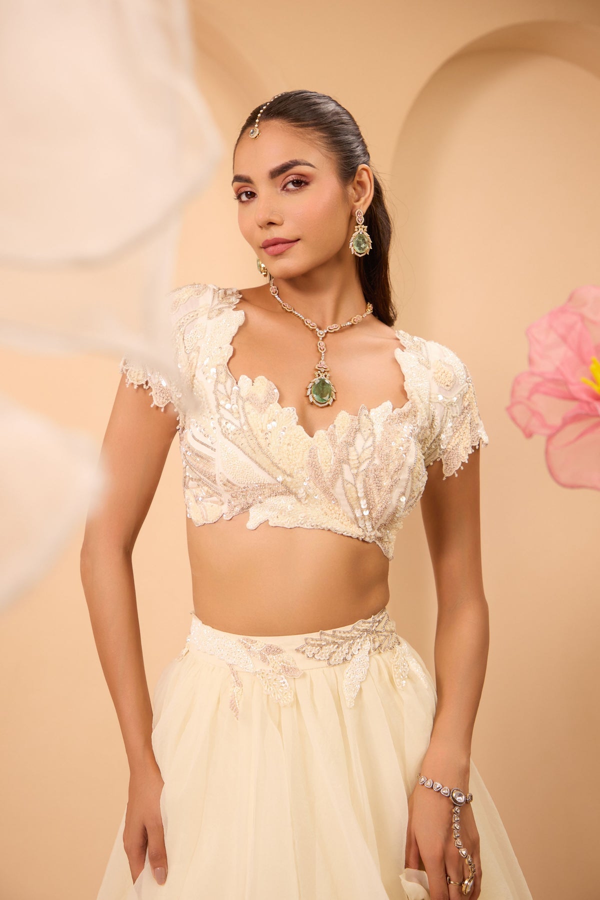 Orgnaza Lehenga Set