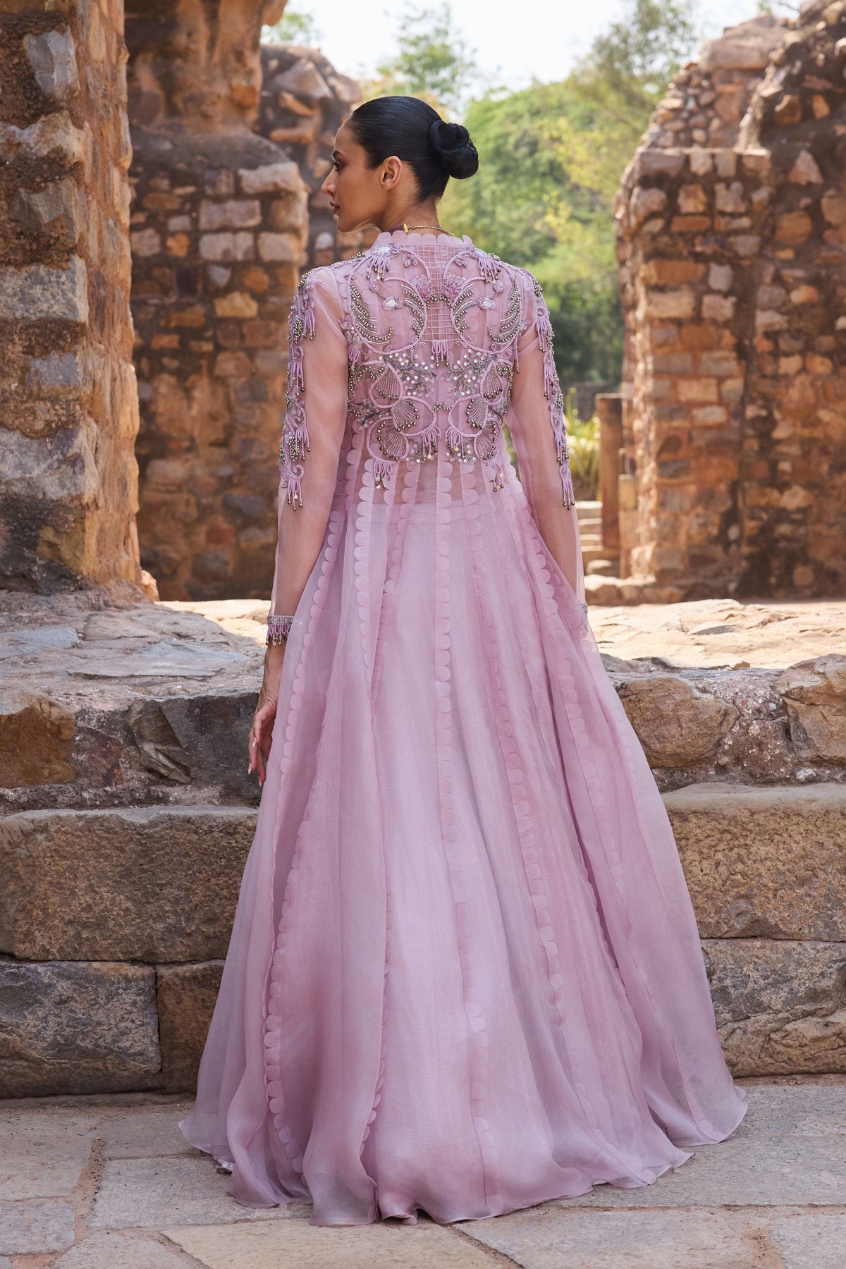 Lilac Long Jacket Set