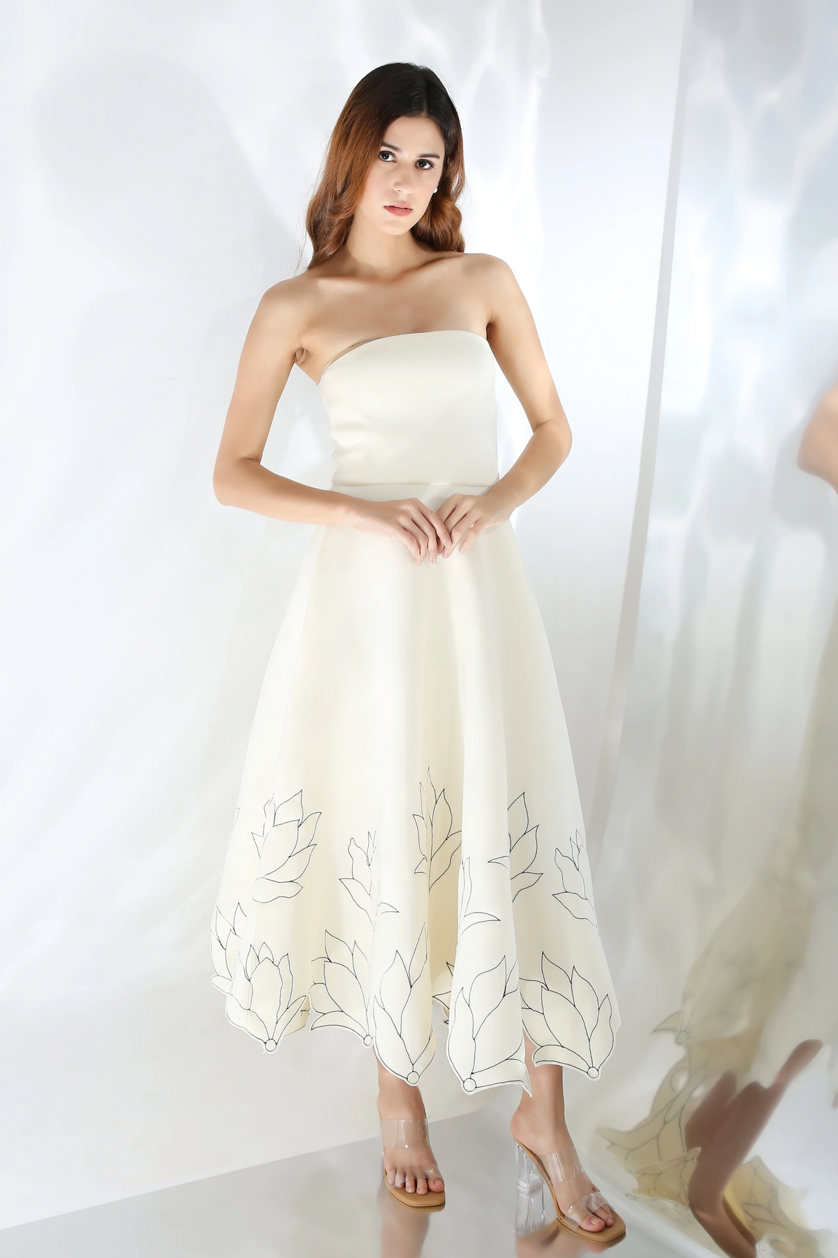 Classic White Embroidery Dress