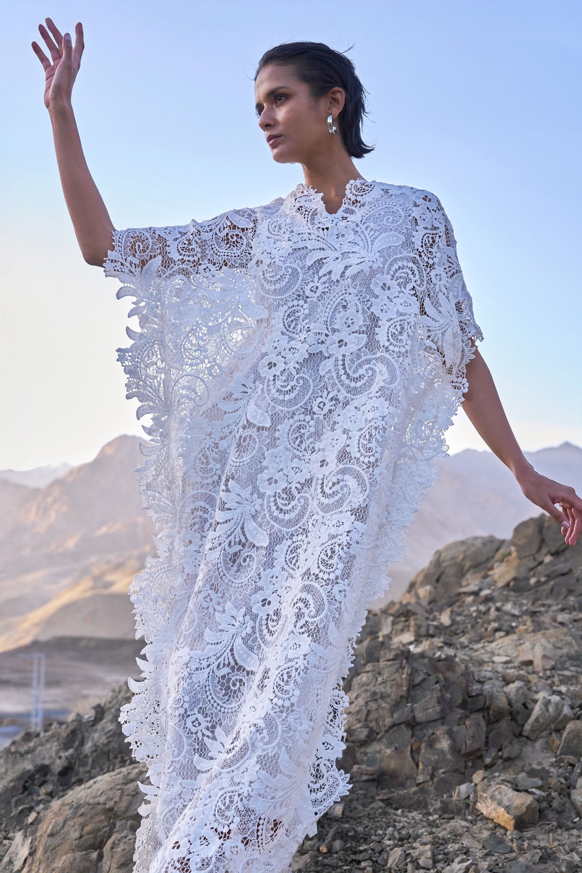 Lace Kaftan Dress
