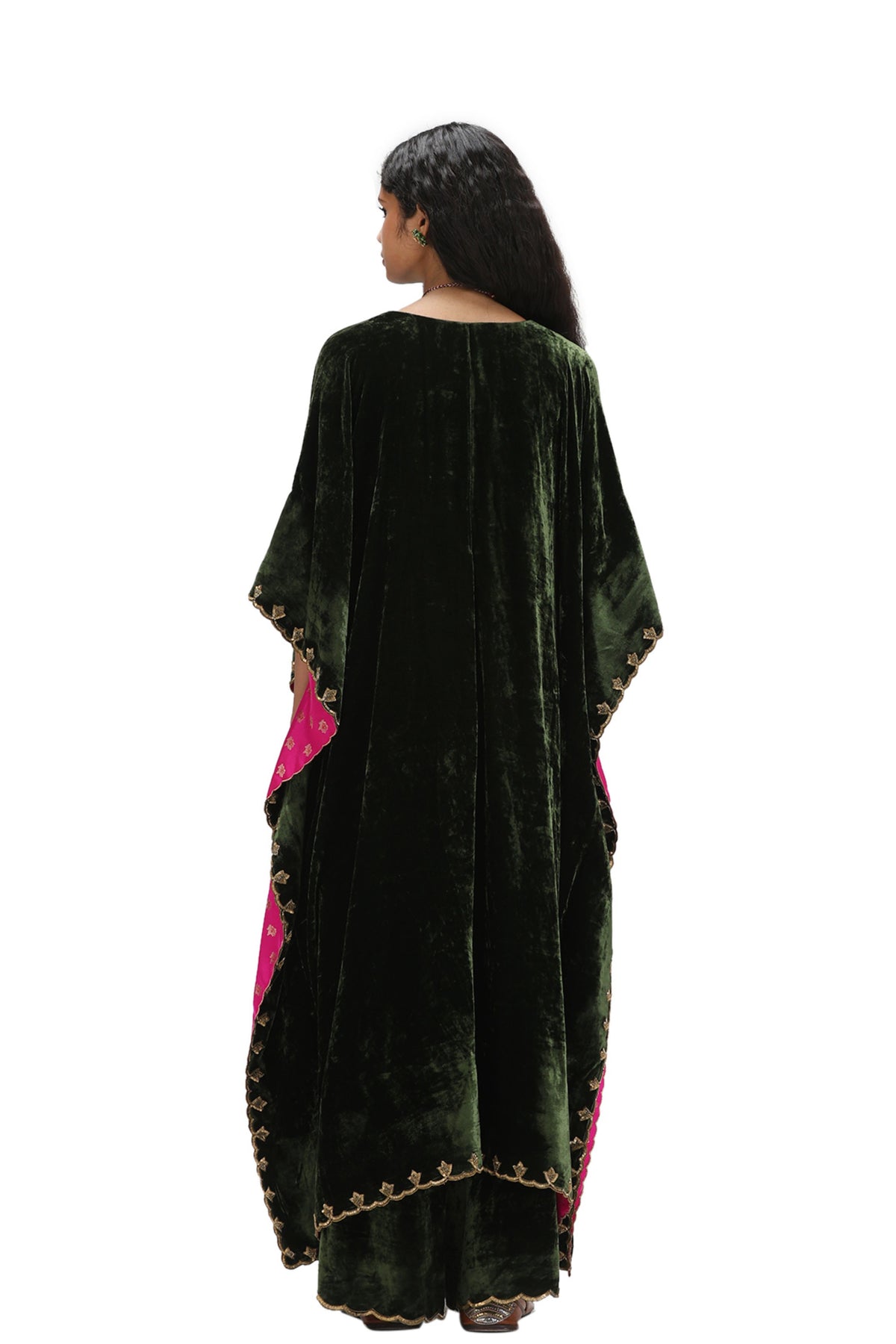 Priya Green Kaftan Set
