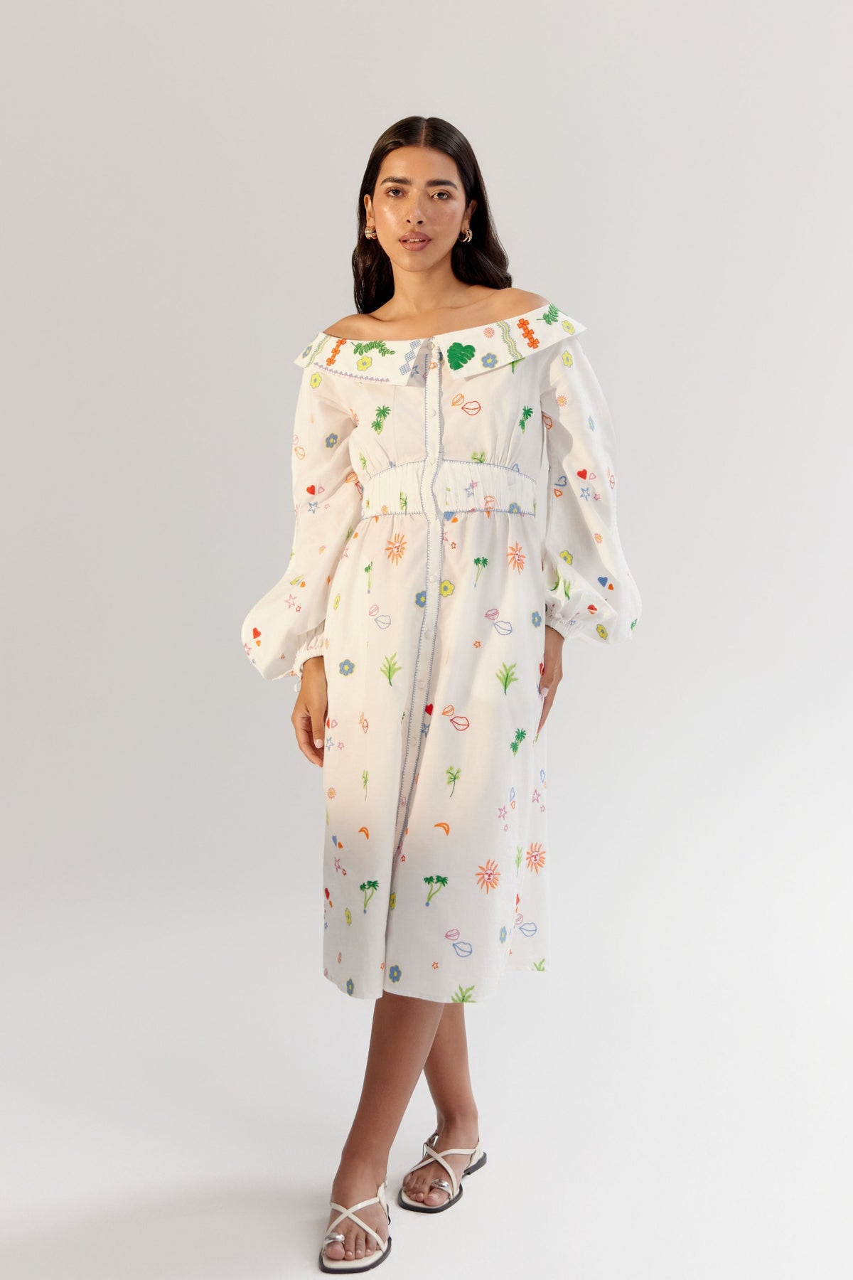 White Sage Midi Dress