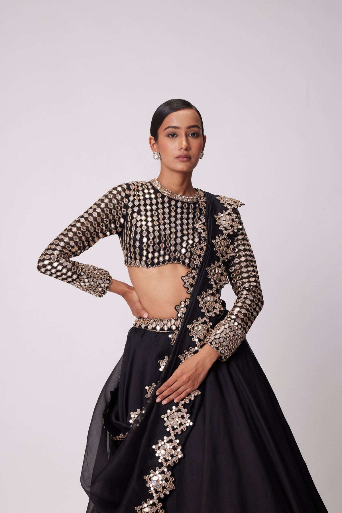 Black Lehenga Set