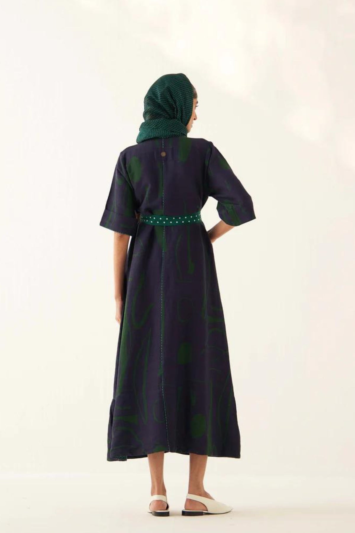 Green Sundae Polka Stole