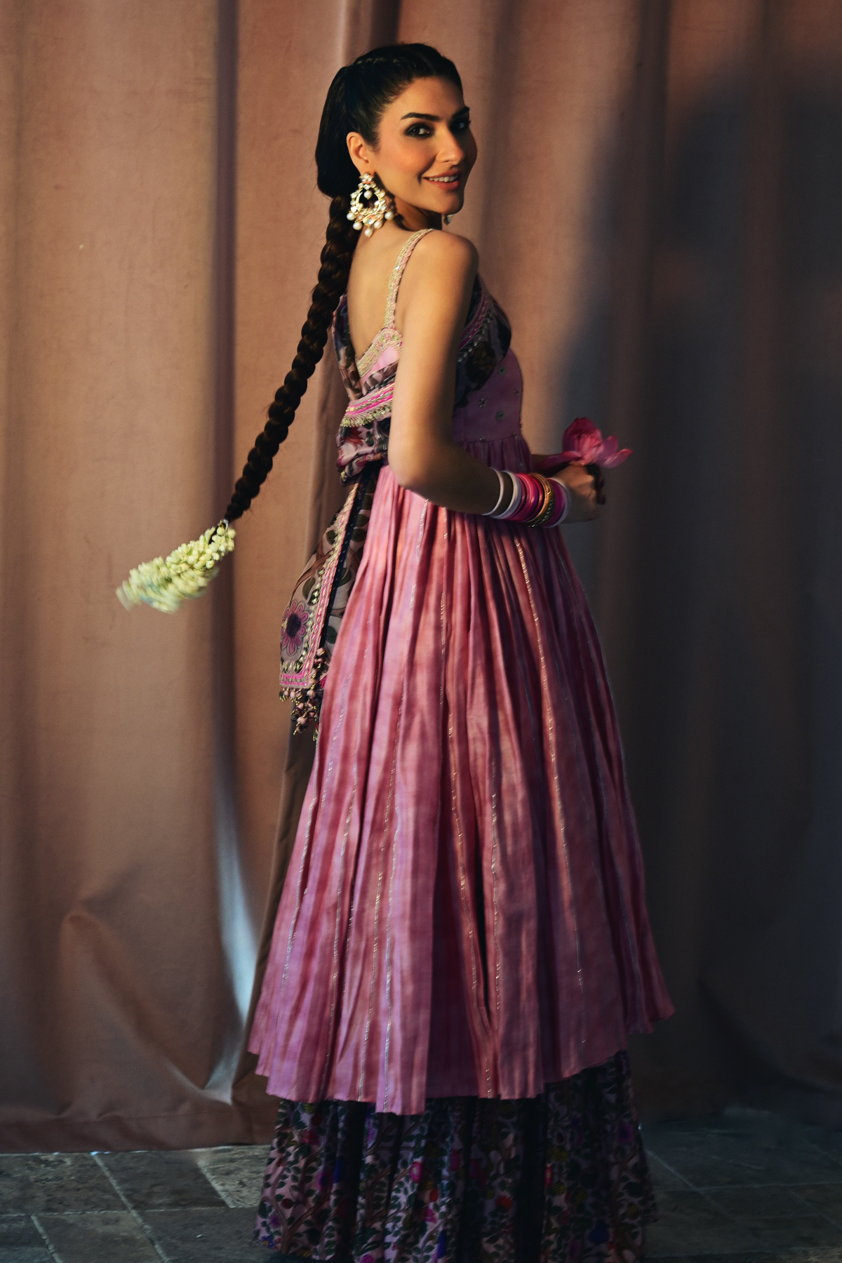 Kiran Malik In Ghoomer Anarkali Set