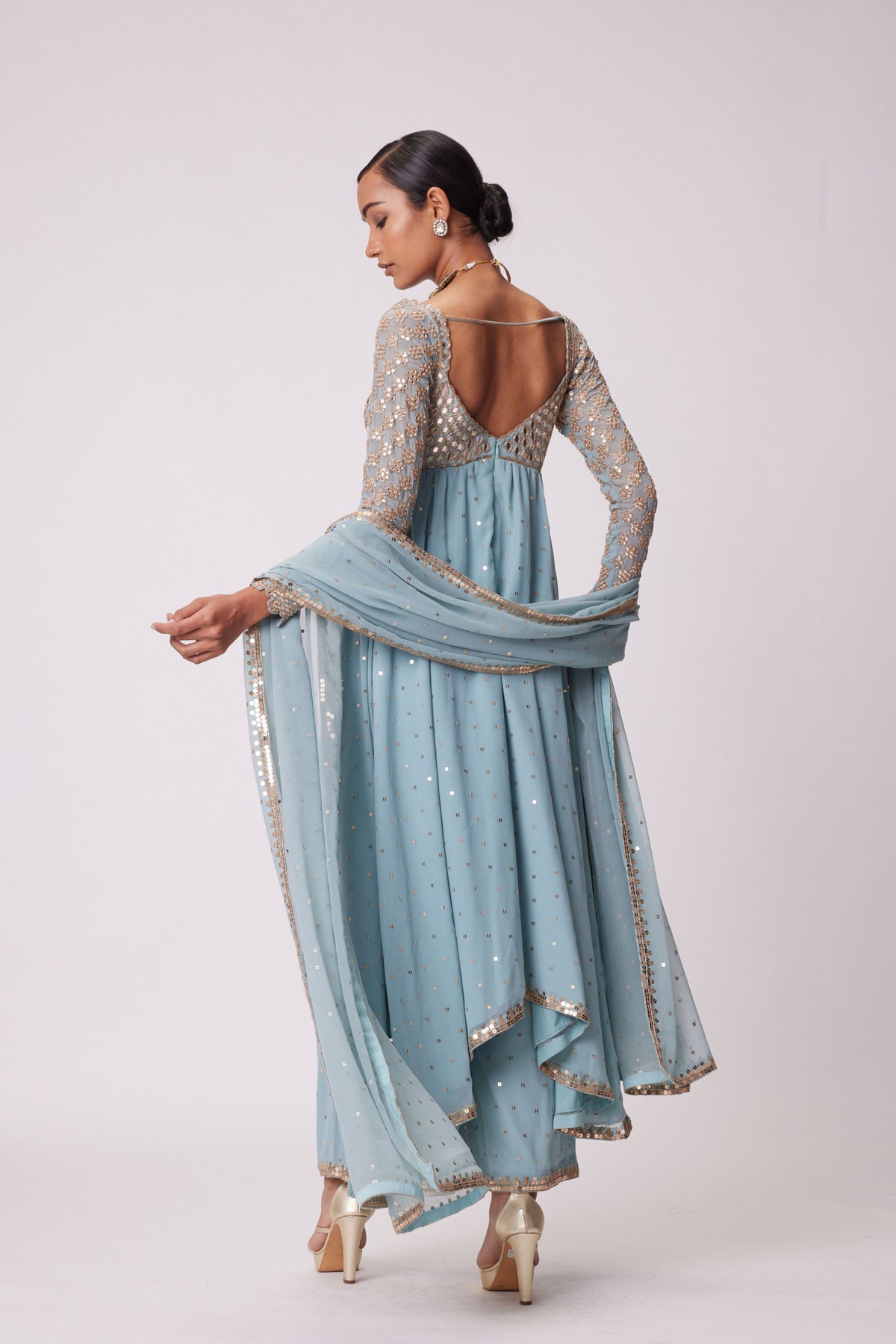 Powder Blue Kurta Set