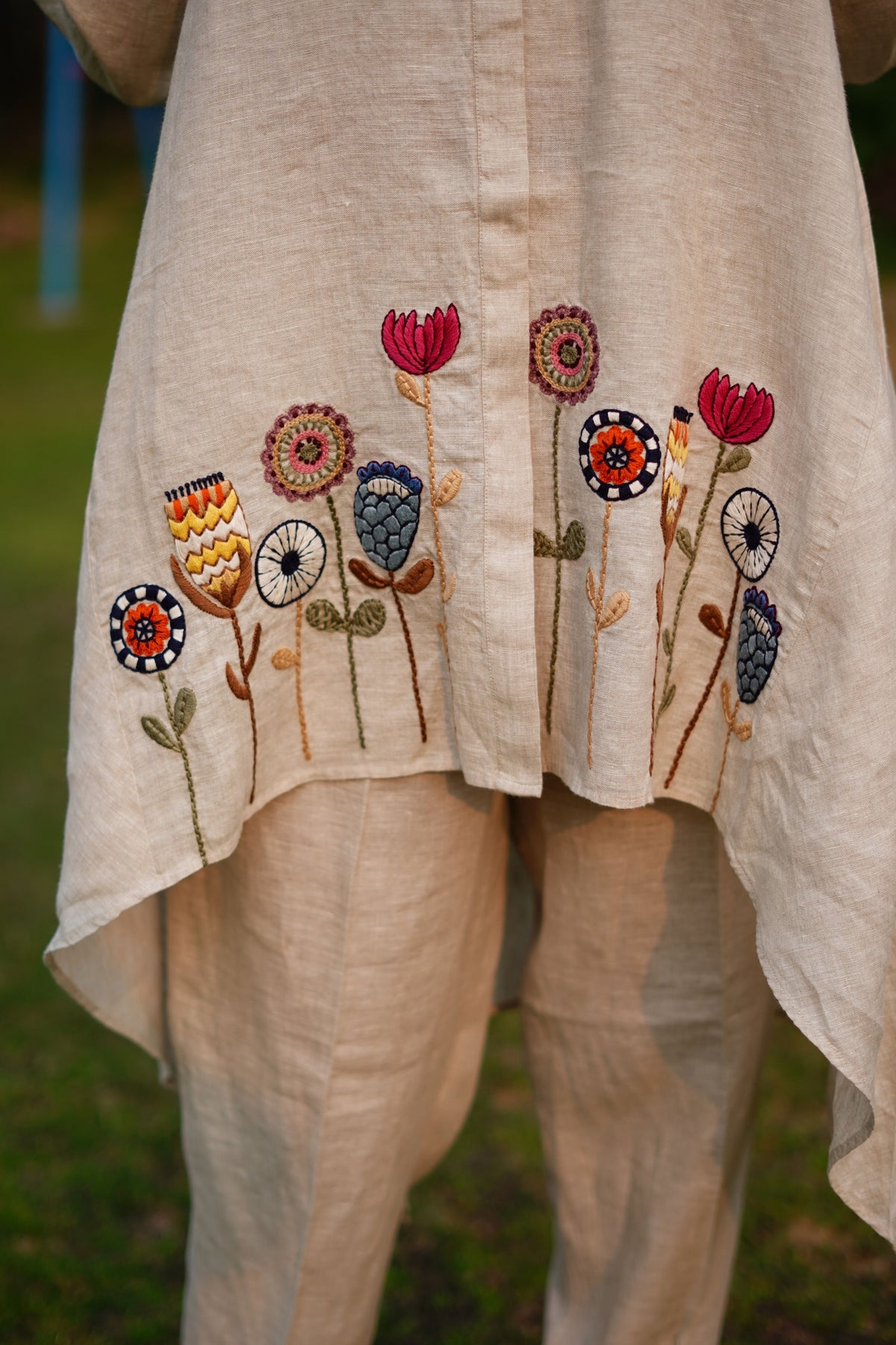Beige Highlow Tunic
