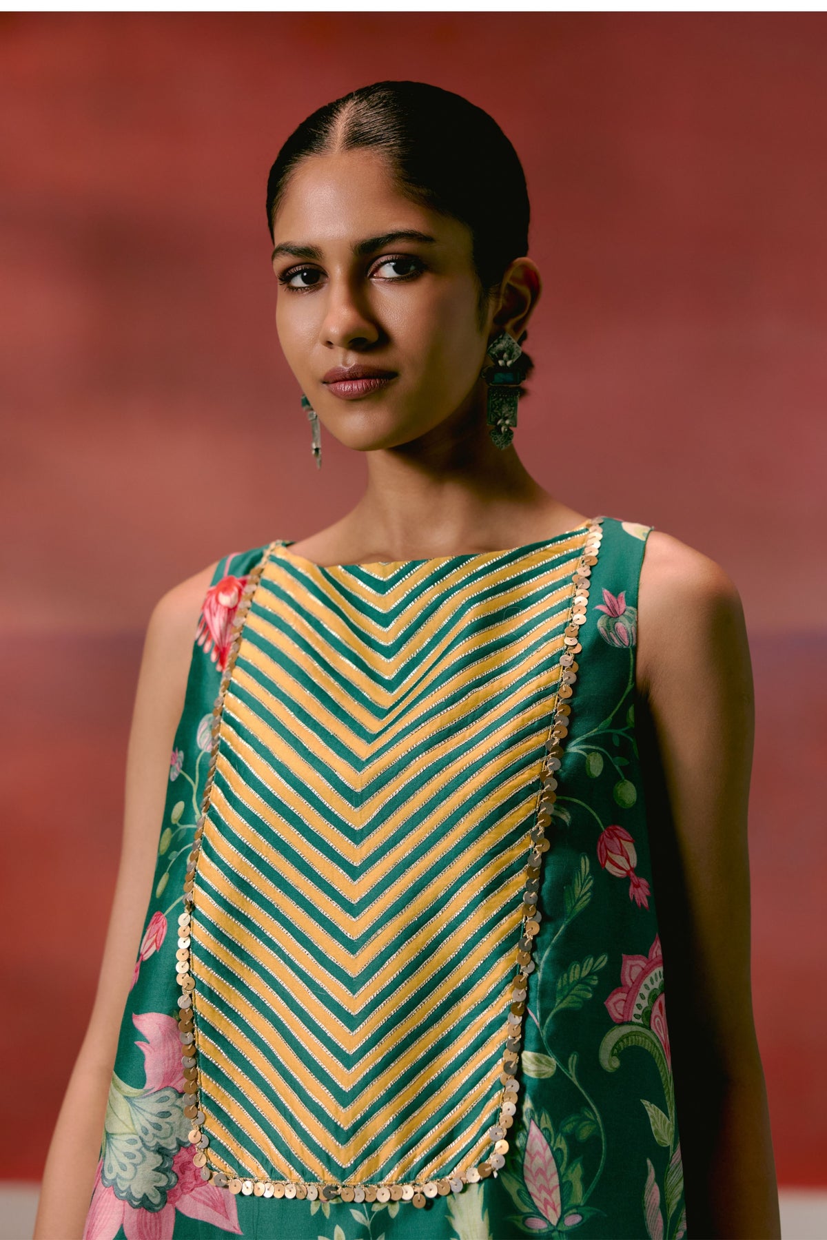 Green Chintz Kurta Set