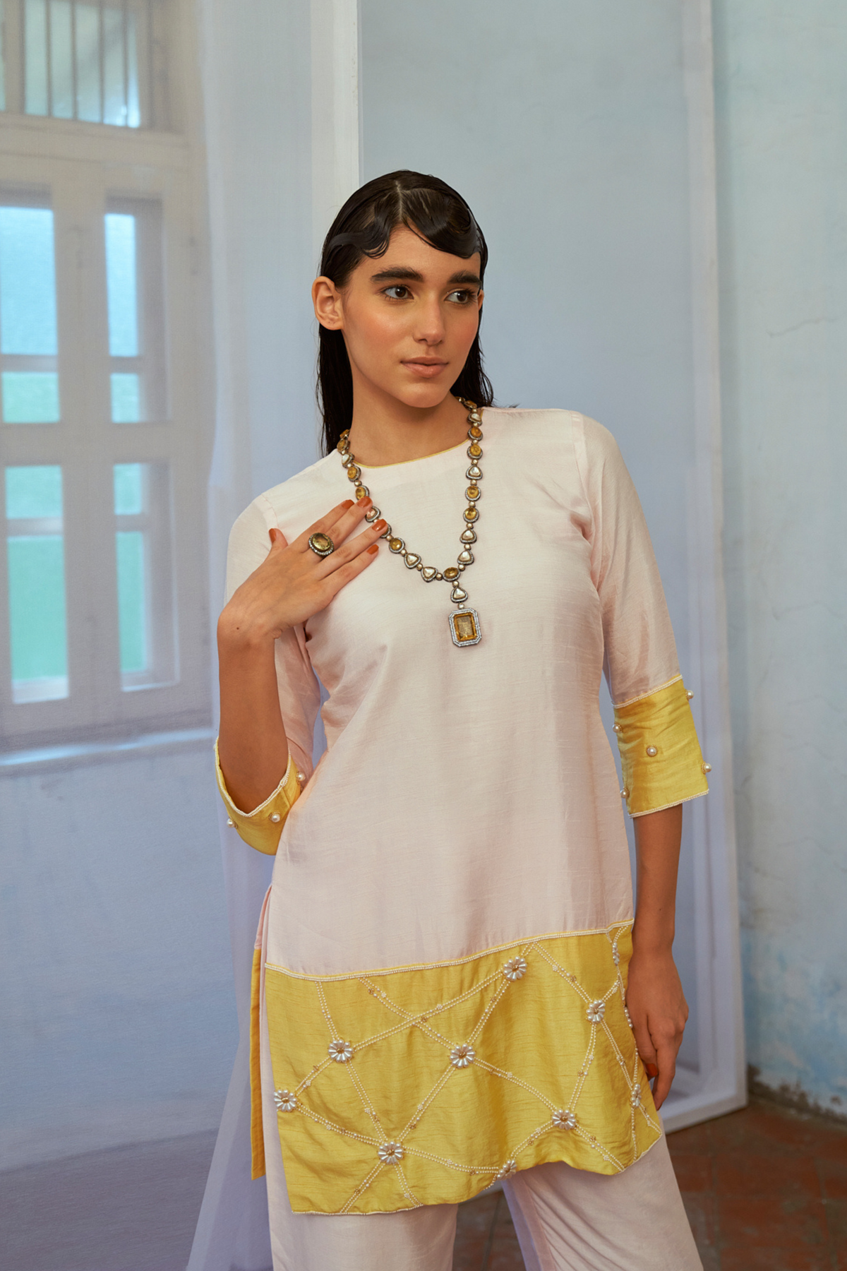 Baby Pink Bliss Kurta Set