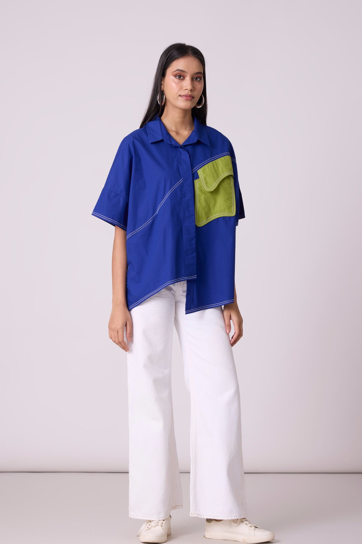 Andrea Cosmic Blue Shirt