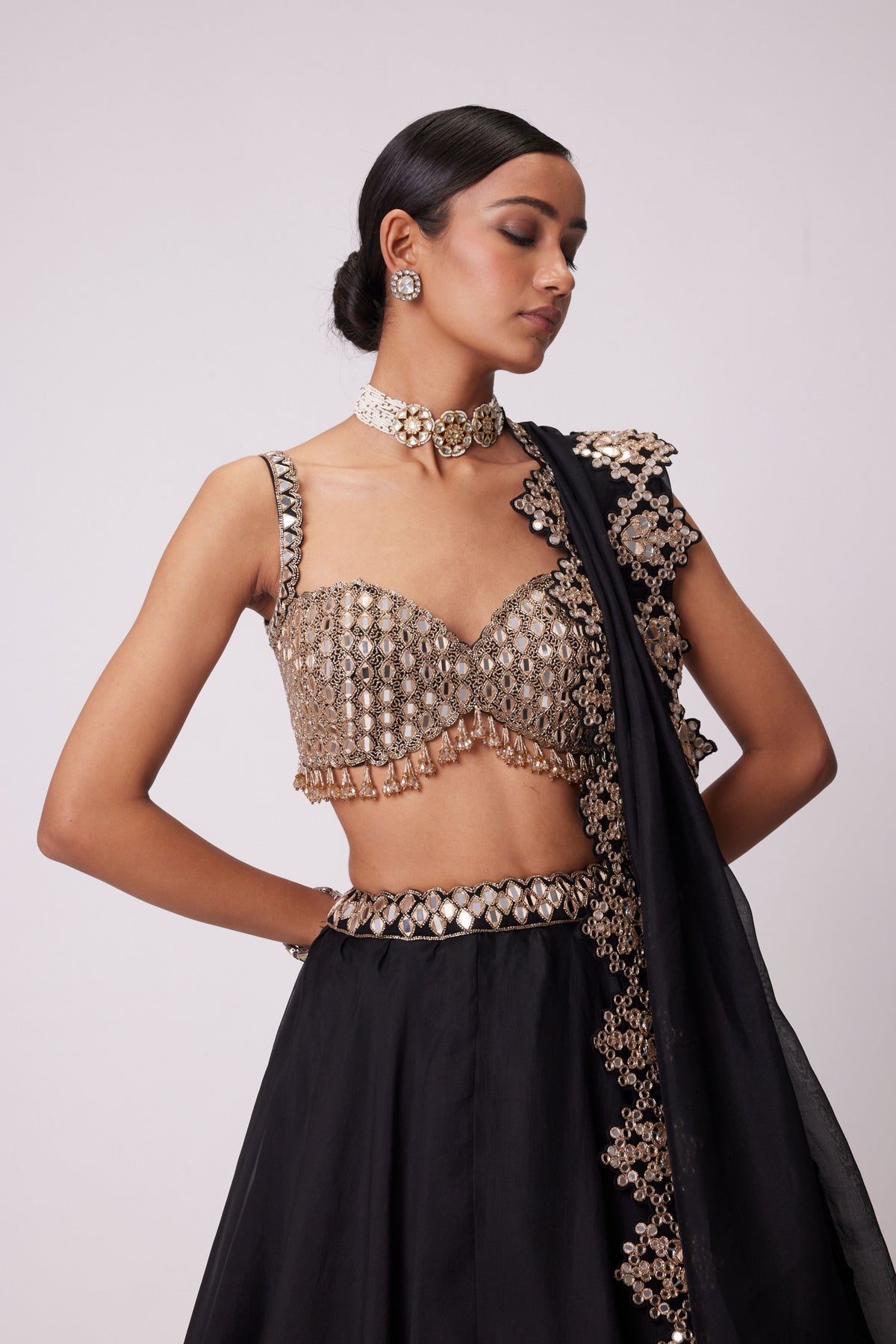 Black Lehenga Set