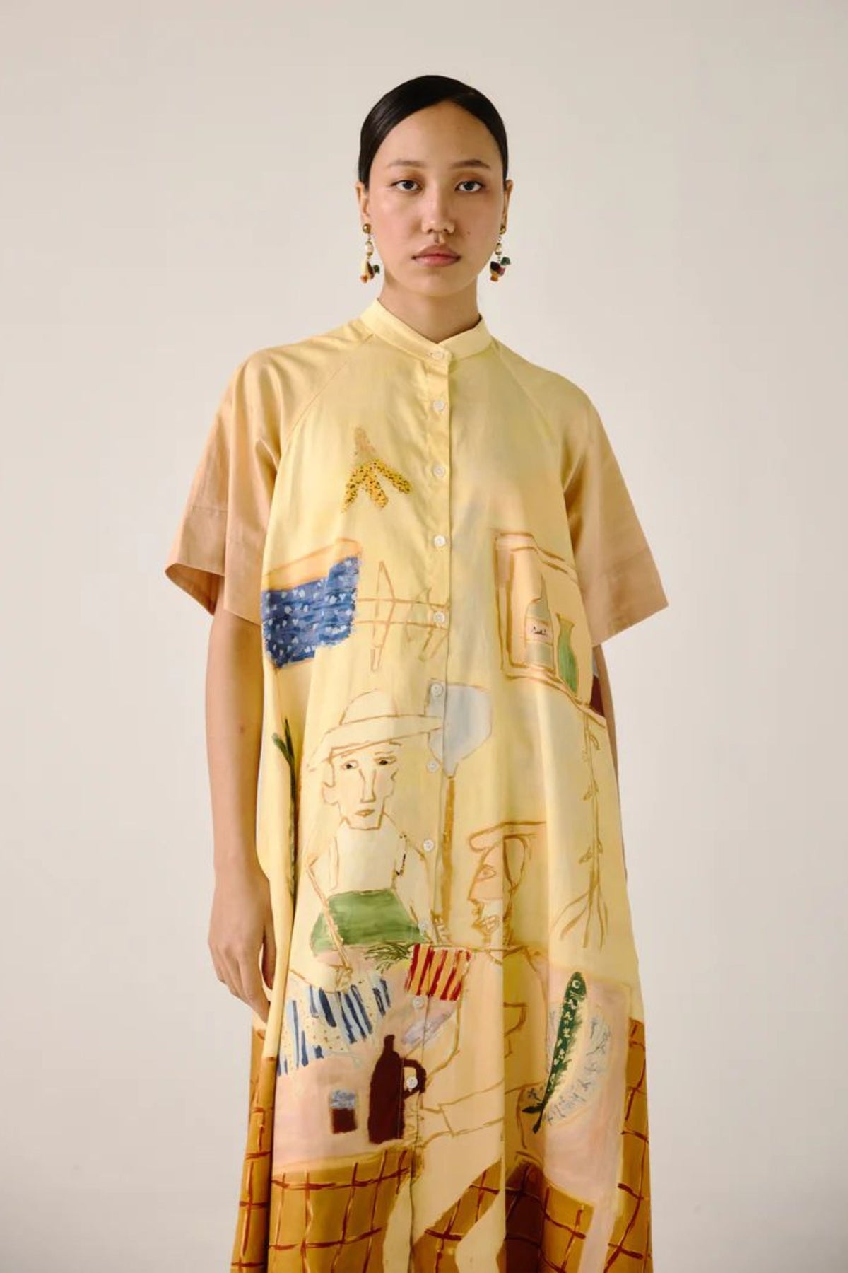Fisherman A-line Long Dress