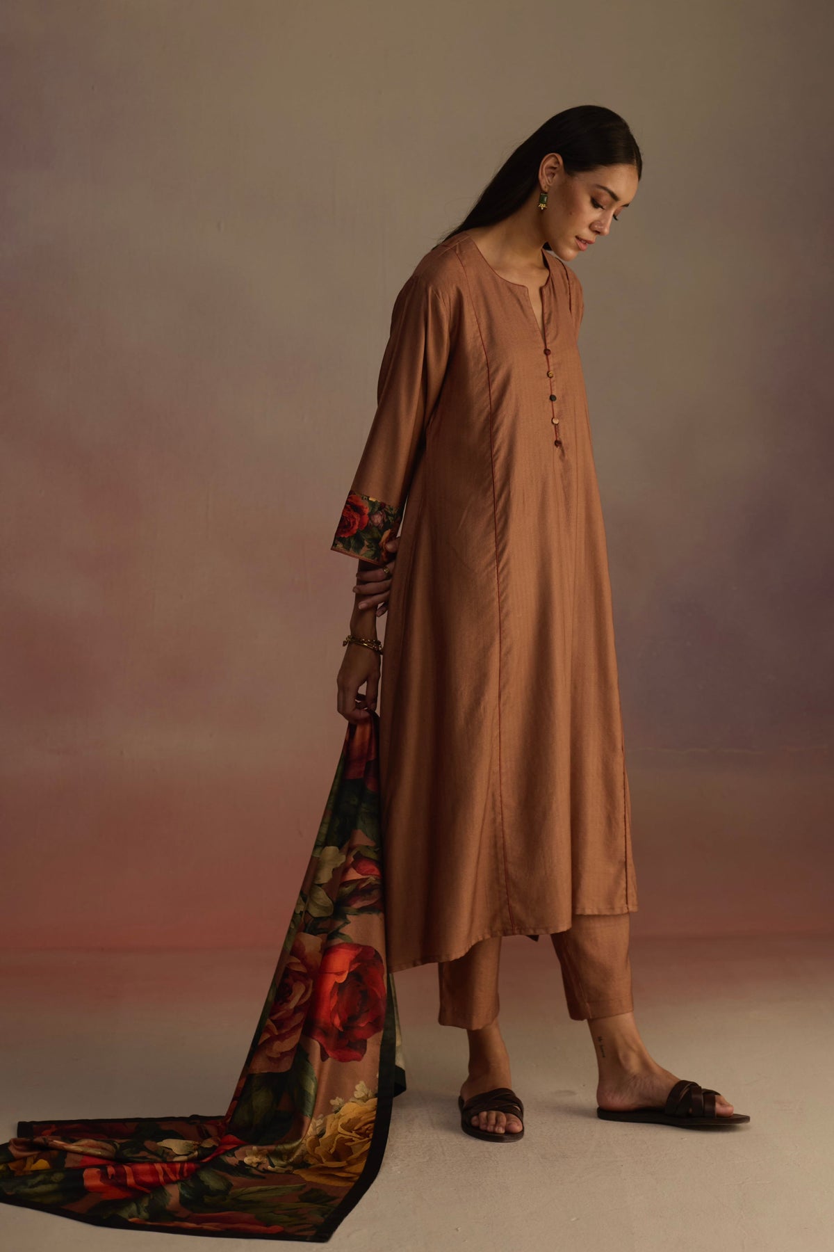 Cinnamon Brown Kurta